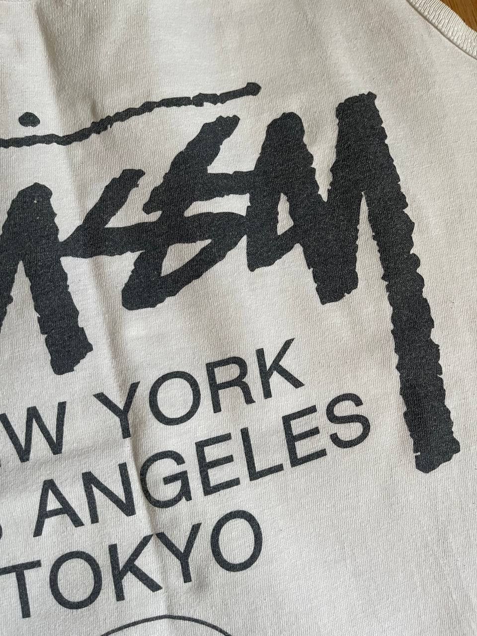 Japanese Brand × Stussy Stussy Tour Big Logo Tank Top Shirt Size US M / EU 48-50 / 2 - 6 Thumbnail