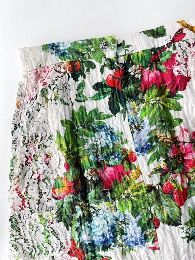 Dolce & Gabbana Dolce & Gabbana Floral lace skirt 2504-Nextarrow Size 37" - 8 Thumbnail