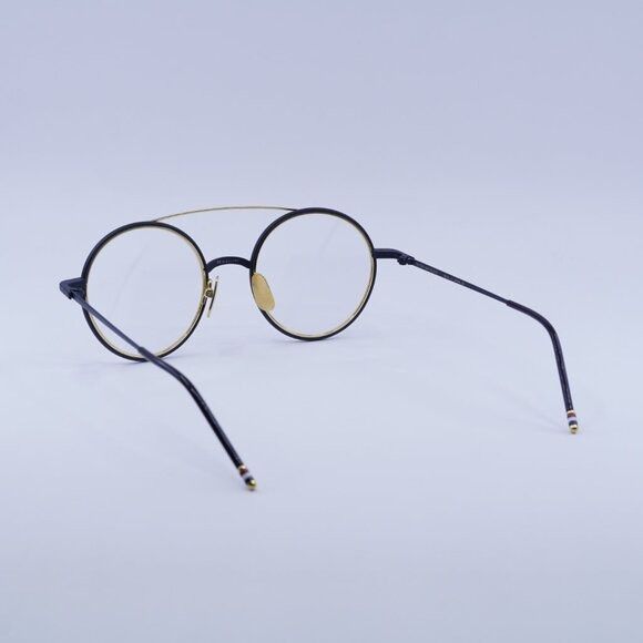 Thom Browne Thom Browne TB108 CNVYGLD50 Eyeglasses 50mm Size ONE SIZE - 4 Thumbnail
