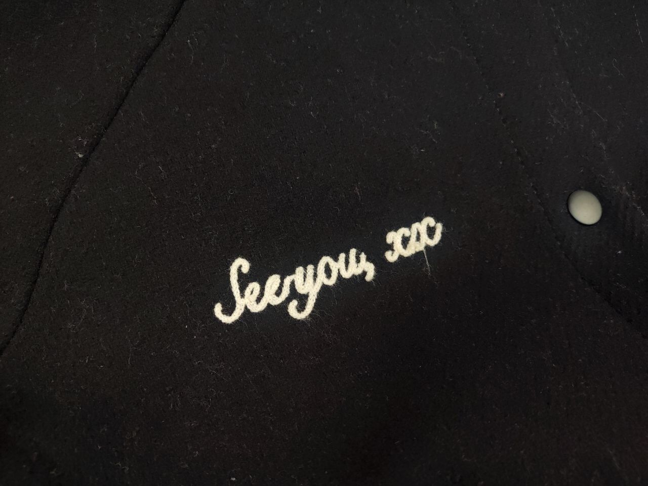 Vintage Vintage Varsity Bomber Wool Black logo Jacket Japan Style Size US M / EU 48-50 / 2 - 12 Thumbnail