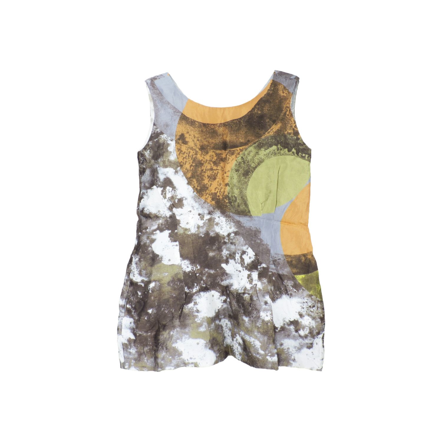 Marni MARNI SPRING 2008 MULTICOLOURED COTTON SILK MINI DRESS Size S / US 4 / IT 40 - 1 Thumbnail