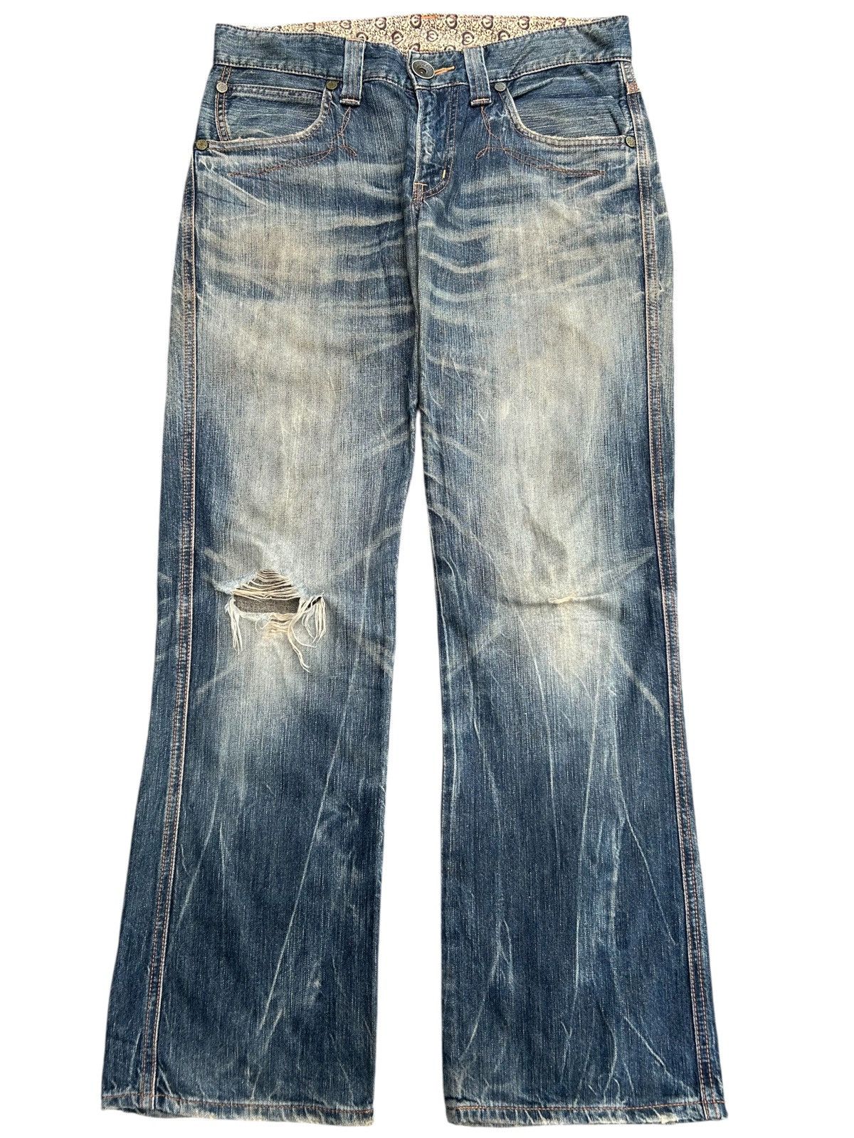 Edwin Vintage Edwin Navajo Japanese Brand Distressed Denim Jeans Size US 34 / EU 50 - 1 Thumbnail