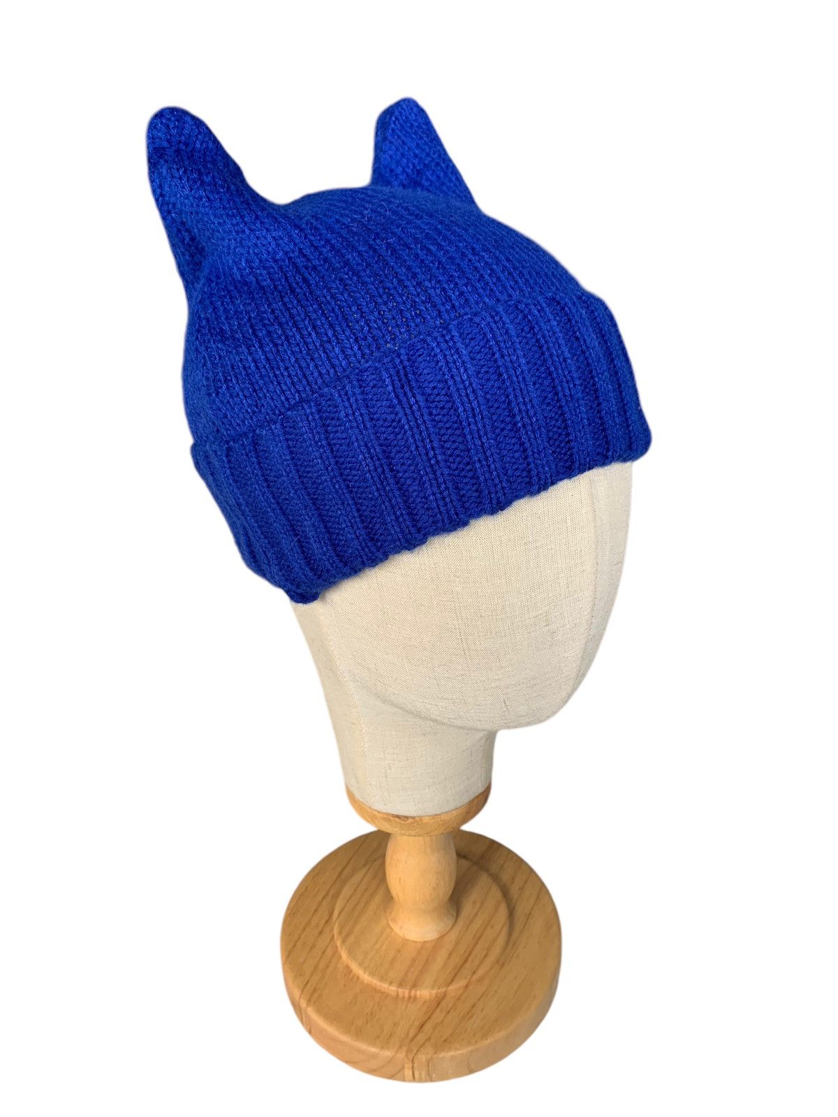 Japanese Brand × Kapital × Vintage Devil Horn Blue Japanese Rare Knit Beanie hats☠️☠️ Size ONE SIZE - 6 Thumbnail
