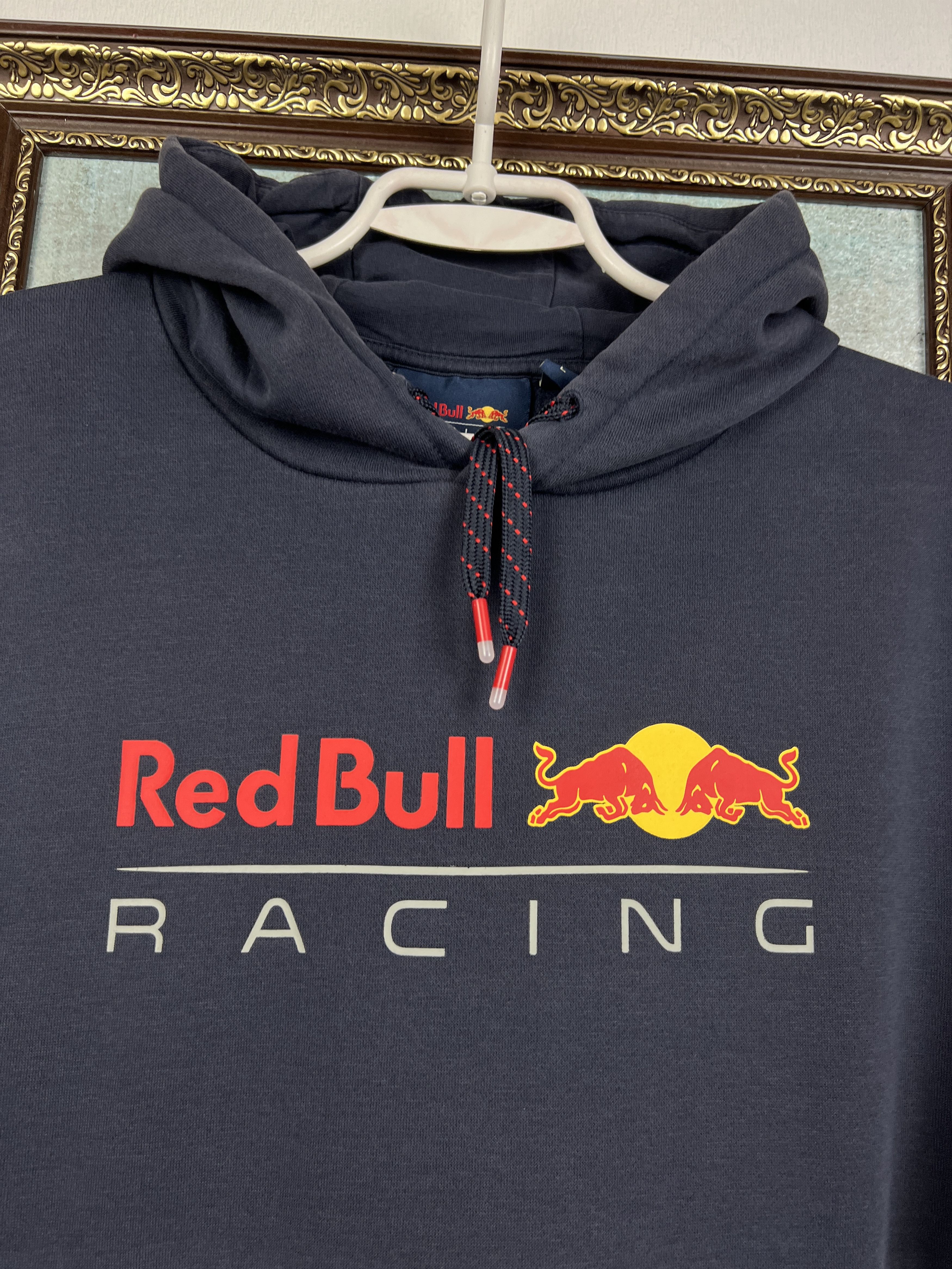 Vintage Red Bull Racing F1 Over Print Hoodie Sweatshirt Jacket Rare Size US L / EU 52-54 / 3 - 3 Thumbnail