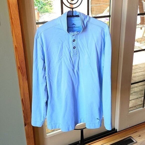 Tommy Bahama Tommy Bahama Sz. L Baby Blue 1/4 Buttoned Logo Embroidered C Size US L / EU 52-54 / 3 - 1 Thumbnail