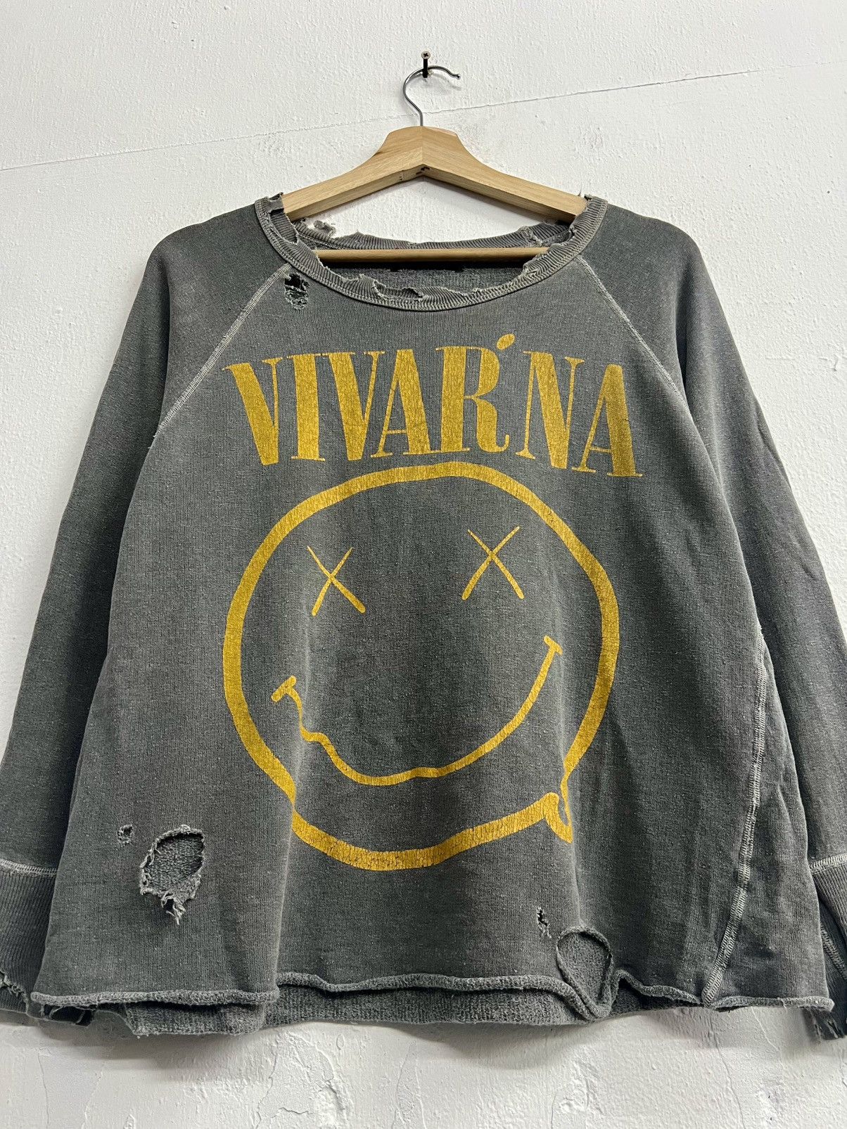 Japanese Brand RNA INC VIVARNA GRUNGE RIPPED LONGSLEEVE SWEAT Size US M / EU 48-50 / 2 - 2 Thumbnail