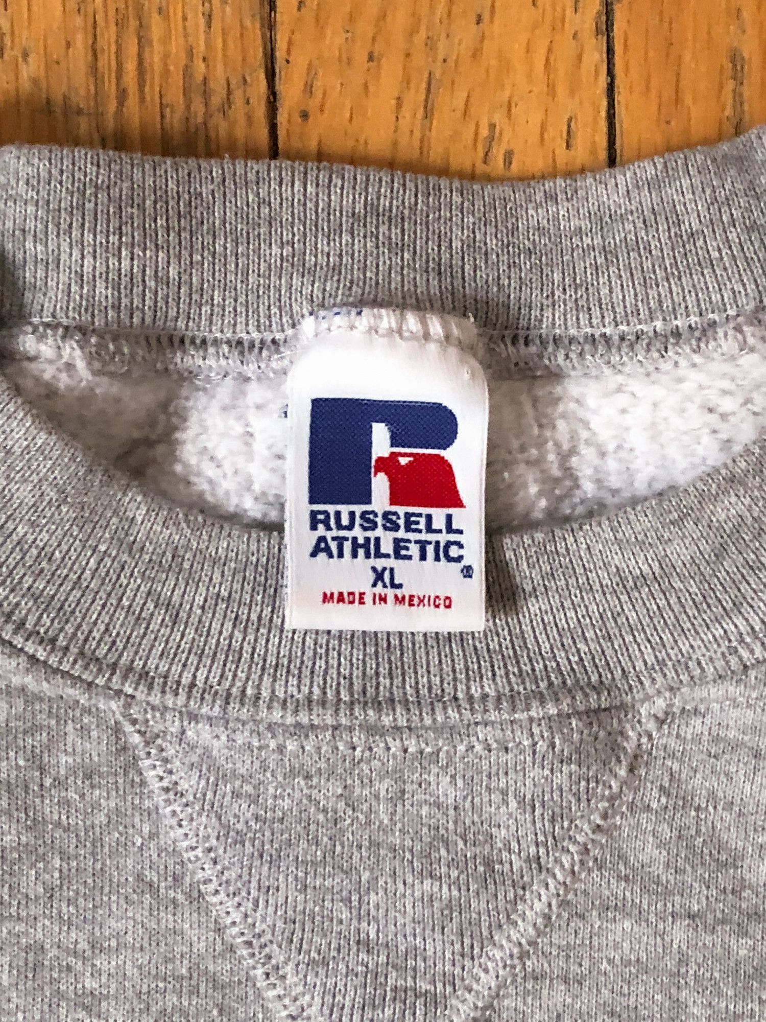 Russell Athletic × Vintage 90s Boxy UHS Baseball Russell Athletic Sweatshirt Size US XL / EU 56 / 4 - 4 Thumbnail