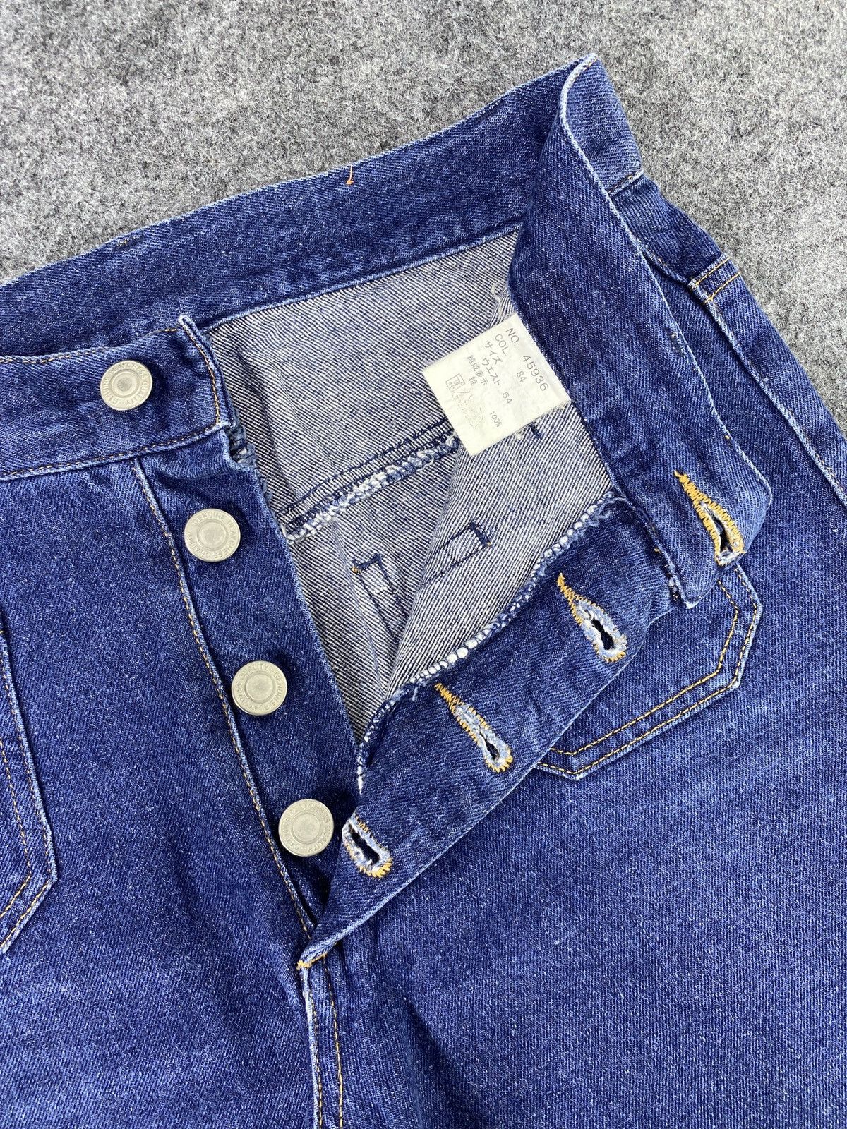 Japanese Brand × Jean Japanese Brand Fly Button Bootcut Blue Jeans - J1037 Size 27" / US 4 / IT 40 - 7 Thumbnail