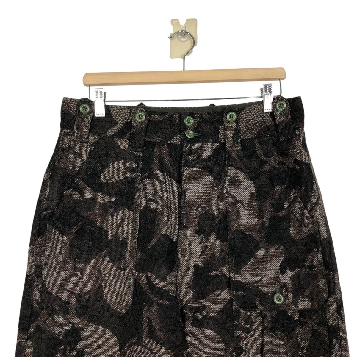 Japanese Brand 🔥HAND MADE WOOL PANTS FLORAL MARSHALL ARTIST ISSEY MIYAKE Size US 32 / EU 48 - 5 Thumbnail