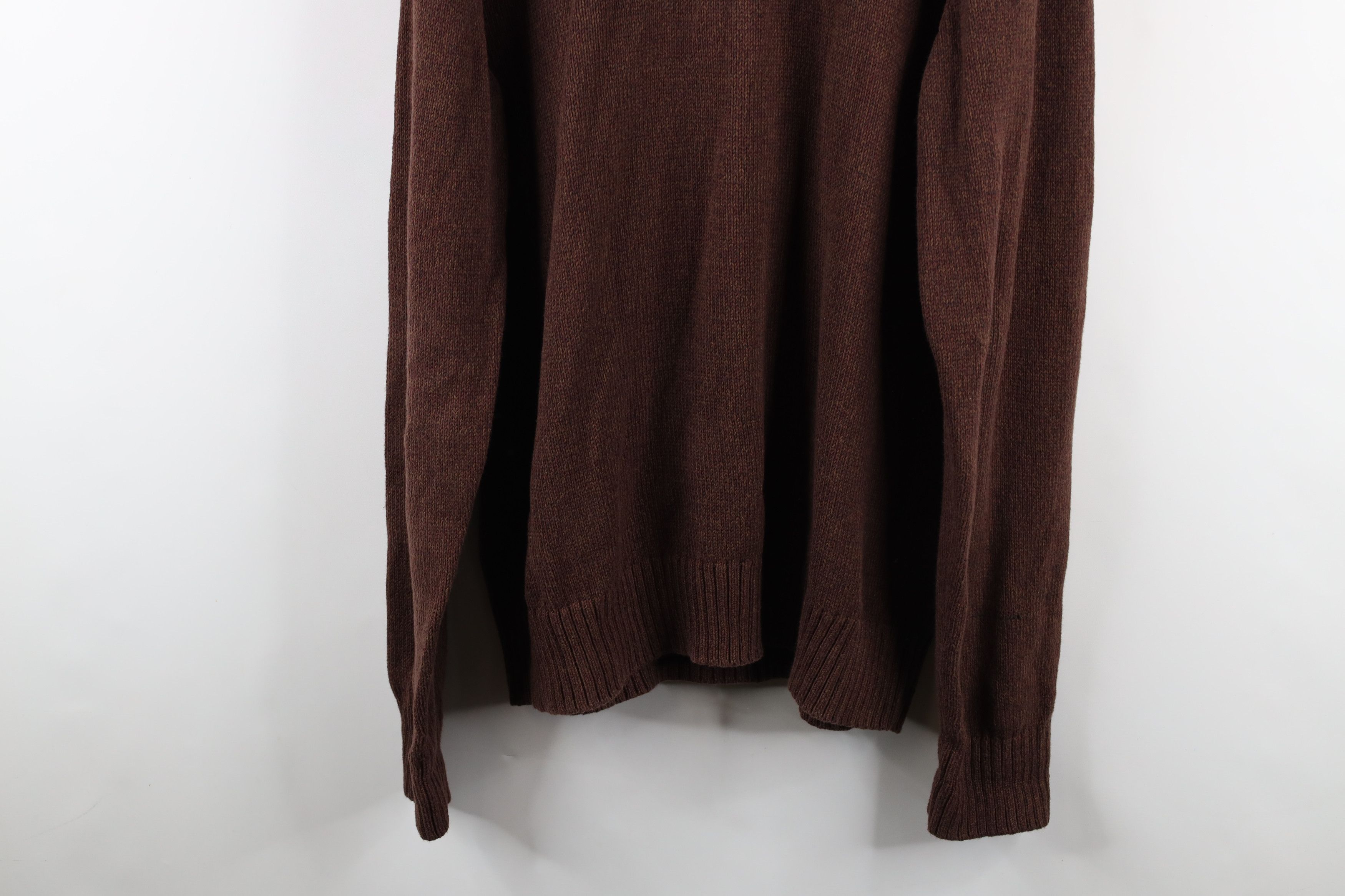 Eddie Bauer × Vintage Vintage Eddie Bauer Ribbed Knit Crewneck Sweater Brown Size US XL / EU 56 / 4 - 11 Thumbnail