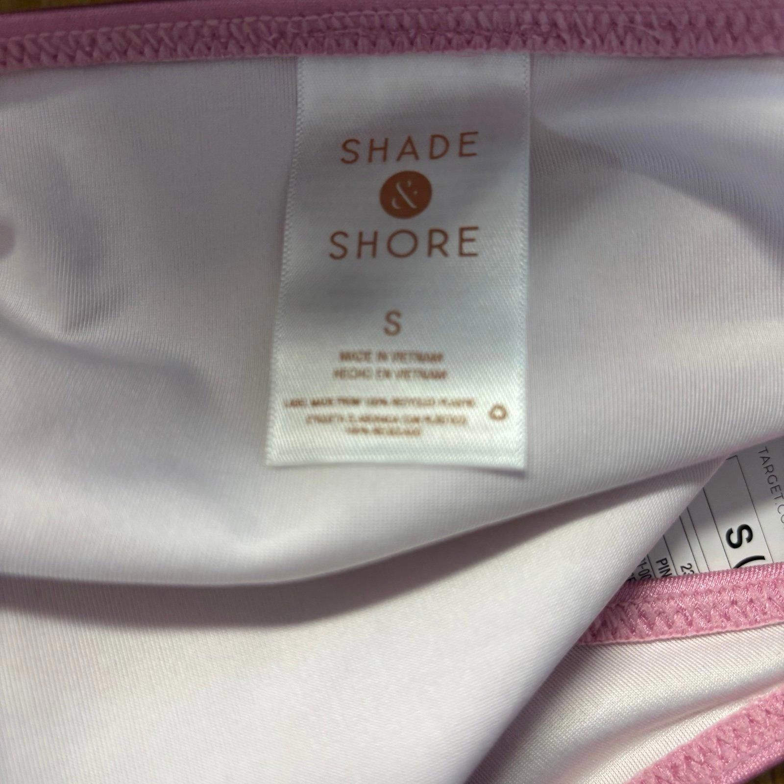 Other Shade & Shore Pink Bikini Bottoms Size Small NWT Size ONE SIZE - 5 Thumbnail