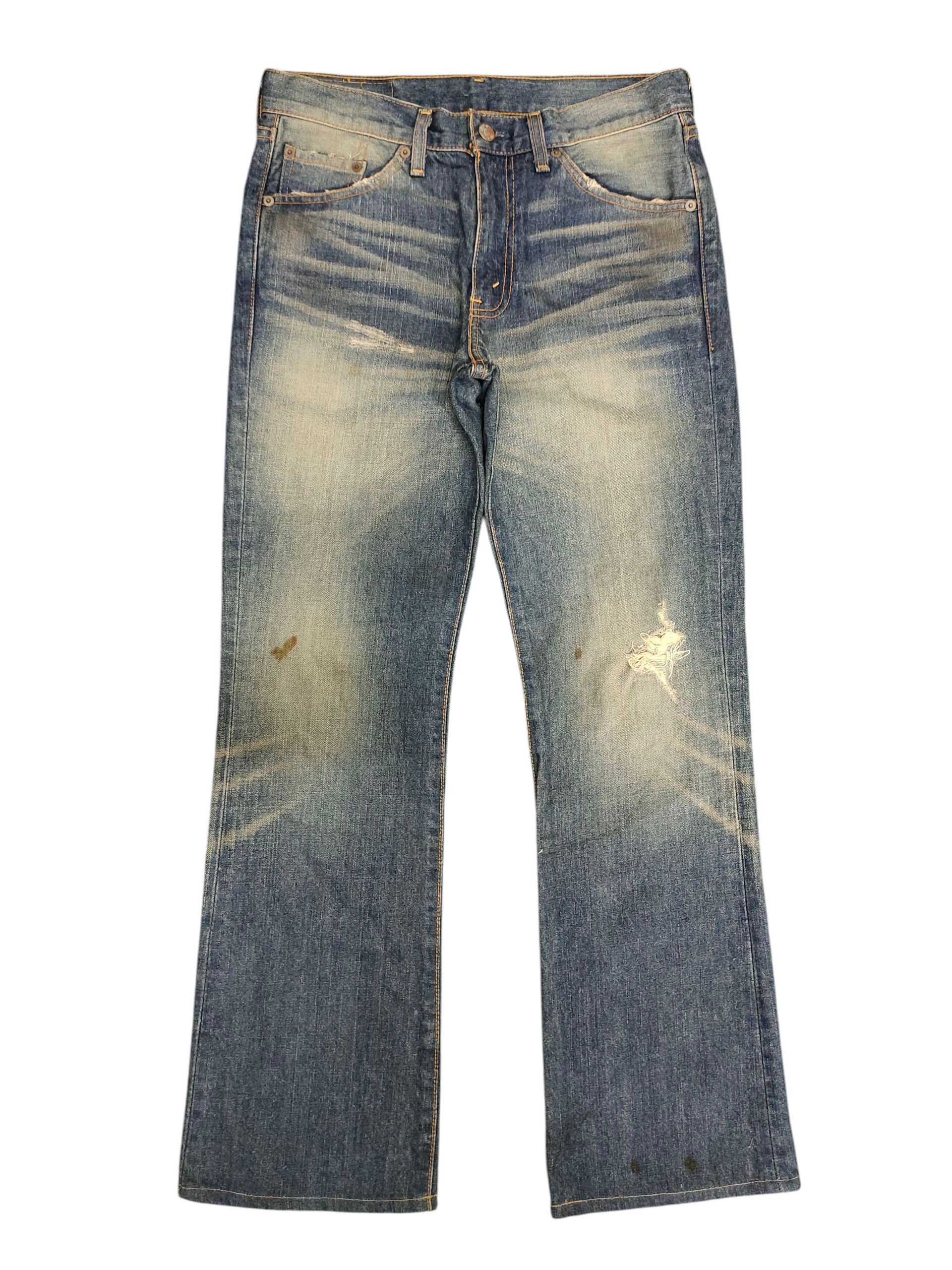 Kapital Vintage Levis 517 Clawmark Distress Rusty Flare Denim Jeans Size US 30 / EU 46 - 1 Thumbnail