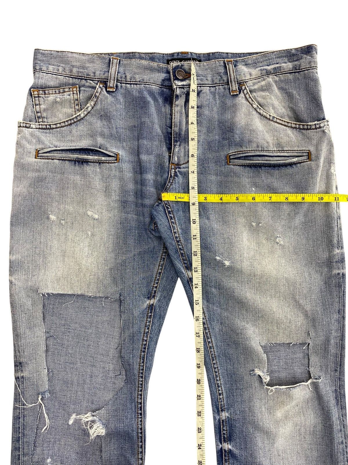 Dolce & Gabbana Dolce & Gabbana Brand Faded Ripped Jeans Size US 36 / EU 52 - 10 Thumbnail