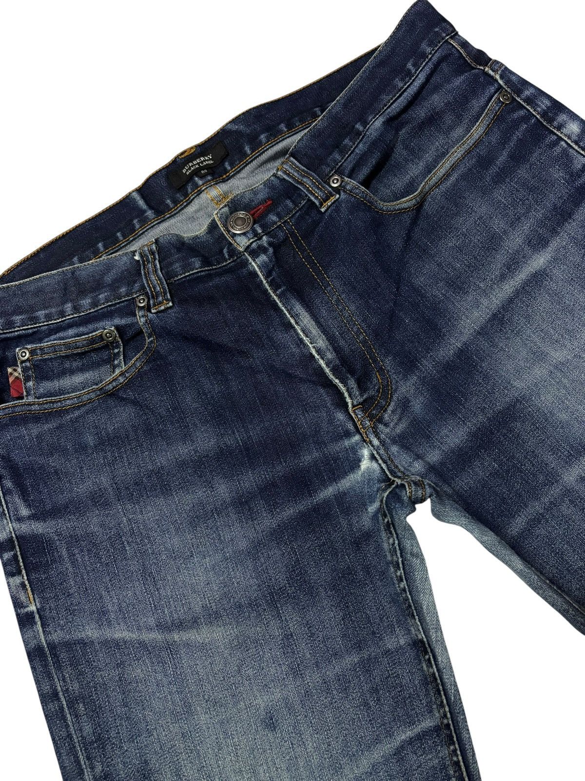 Burberry Vtg Burberry Black Label Selvedge Distressed Jeans Size US 34 / EU 50 - 7 Thumbnail