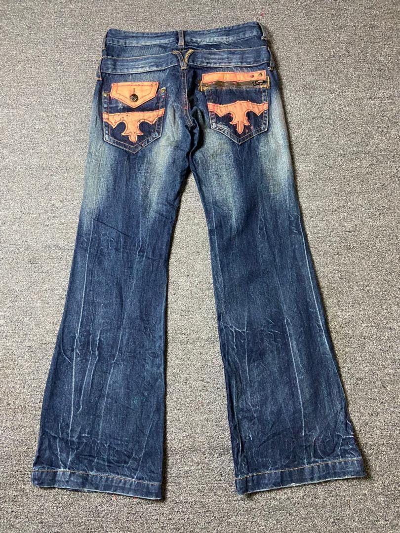 Japanese Brand Japanese Brand Distressed Denim Flare Jeans (143) Size US 30 / EU 46 - 1 Thumbnail
