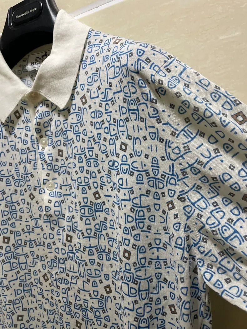 Hermes Hermes Knit short-sleeve polo/t-shirt Size US M / EU 48-50 / 2 - 6 Thumbnail
