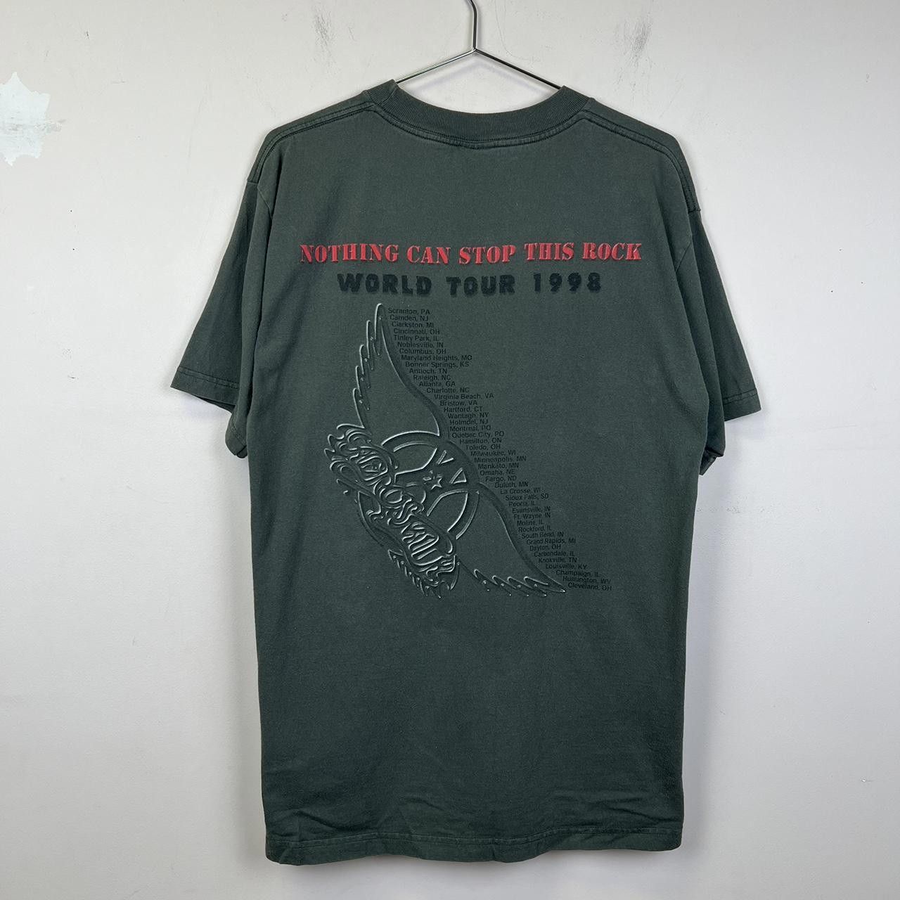 Designer 1998 Vintage Giant Aerosmith Aero-Force One Vintage T-Shirt Size US L / EU 52-54 / 3 - 2 Thumbnail