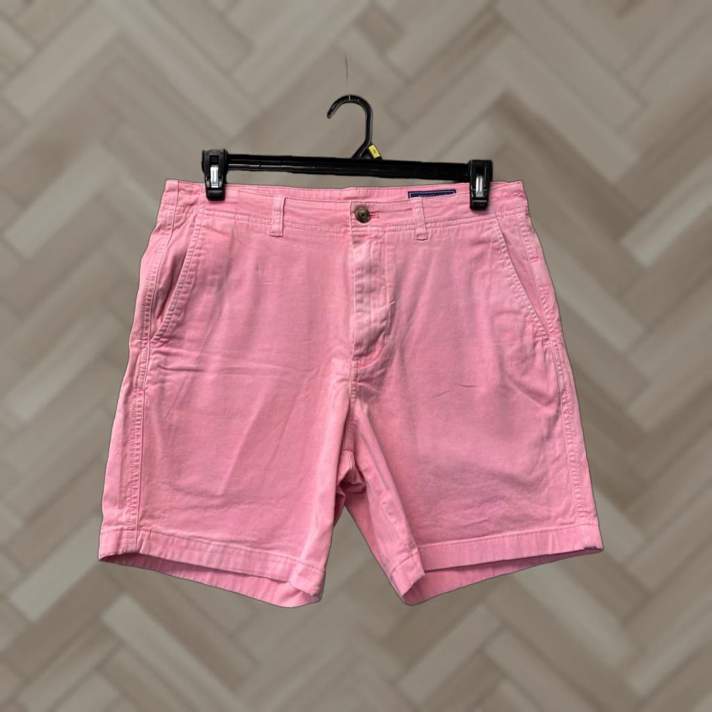 Vineyard Vines VINEYARD VINES Men's Chino Shorts Pink Size 33 8” Inseam Casual Preppy Size US 33 - 1 Thumbnail