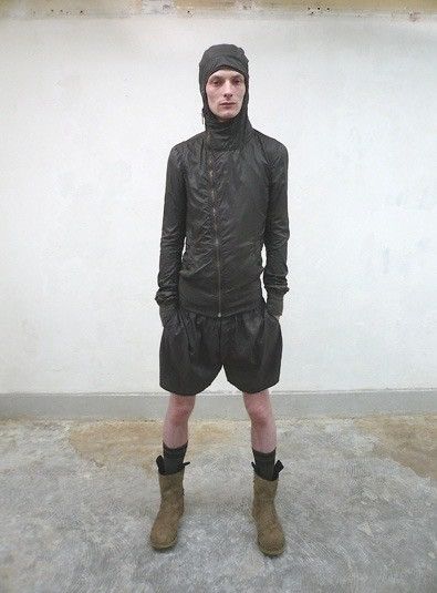 Rick Owens RICK OWENS SCUBA BULLET DUST LEATHER JACKET Size US M / EU 48-50 / 2 - 8 Thumbnail