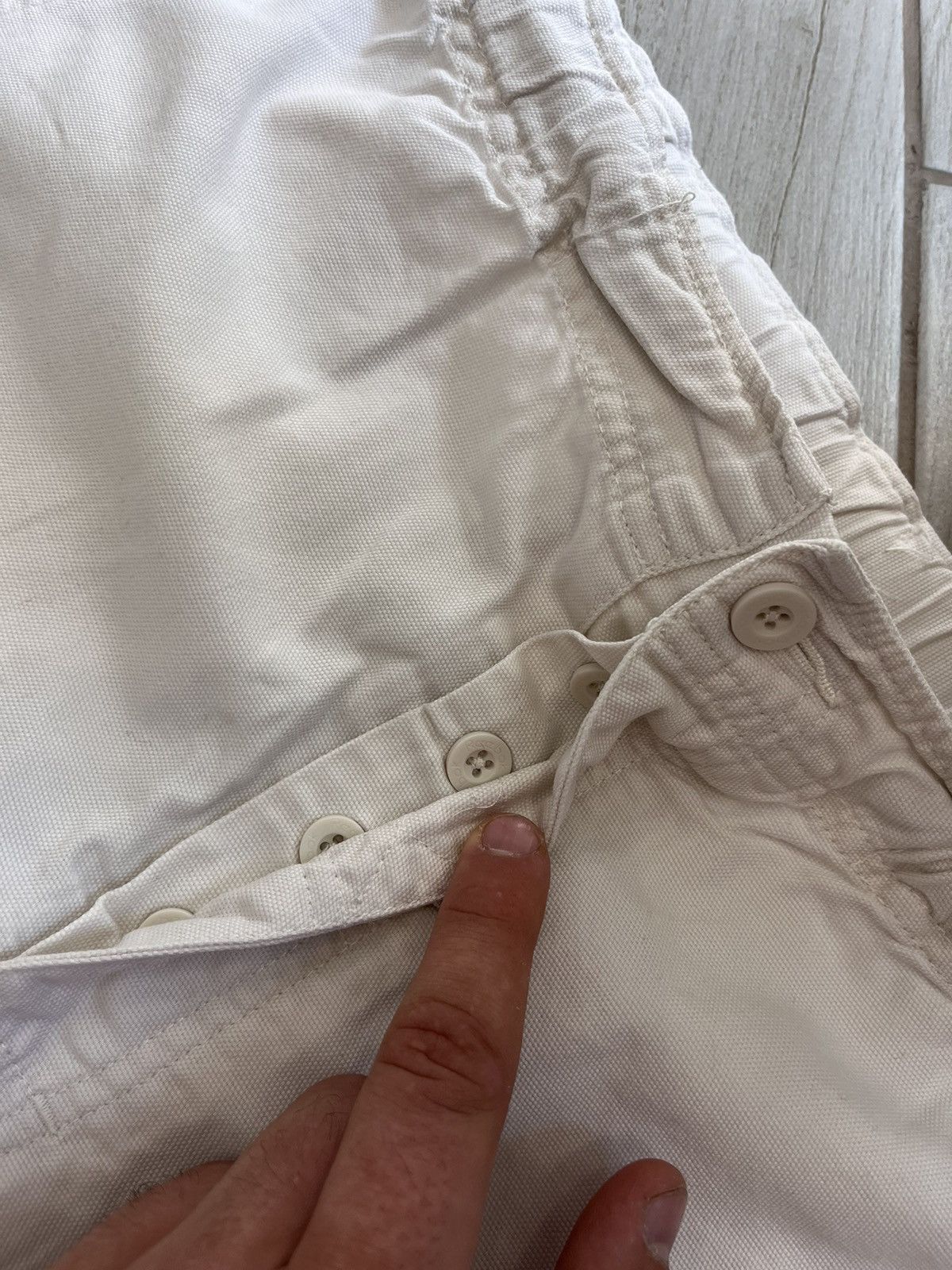 Reebok × Vintage Vintage Reebok cargo pants white sweatpants Size US 36 / EU 52 - 7 Thumbnail