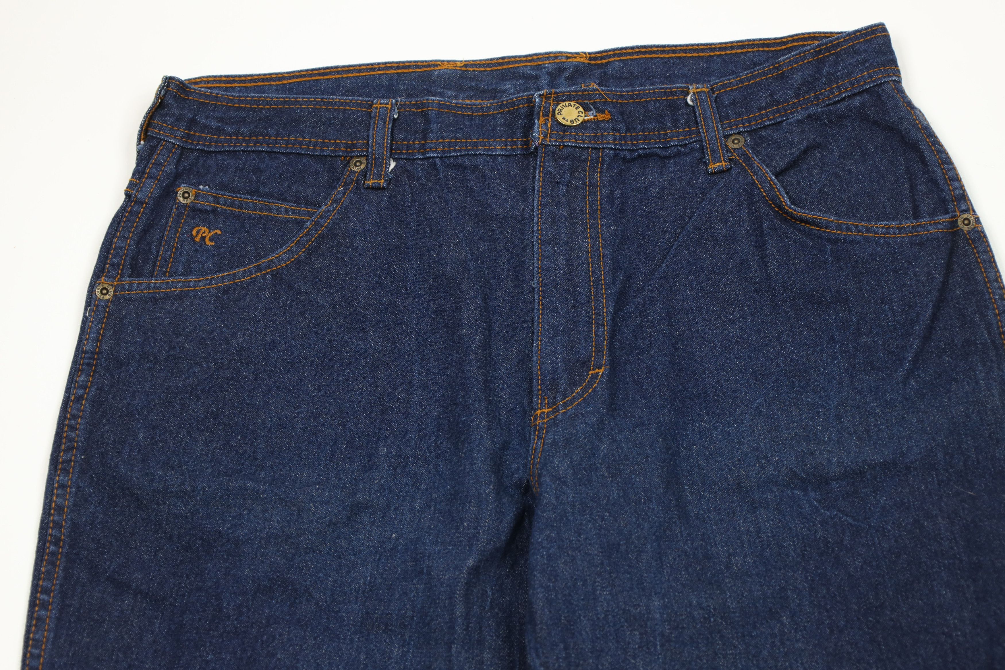 Vintage Vintage 70s Streetwear Flared Wide Leg Denim Jeans Blue USA Size US 34 / EU 50 - 2 Thumbnail