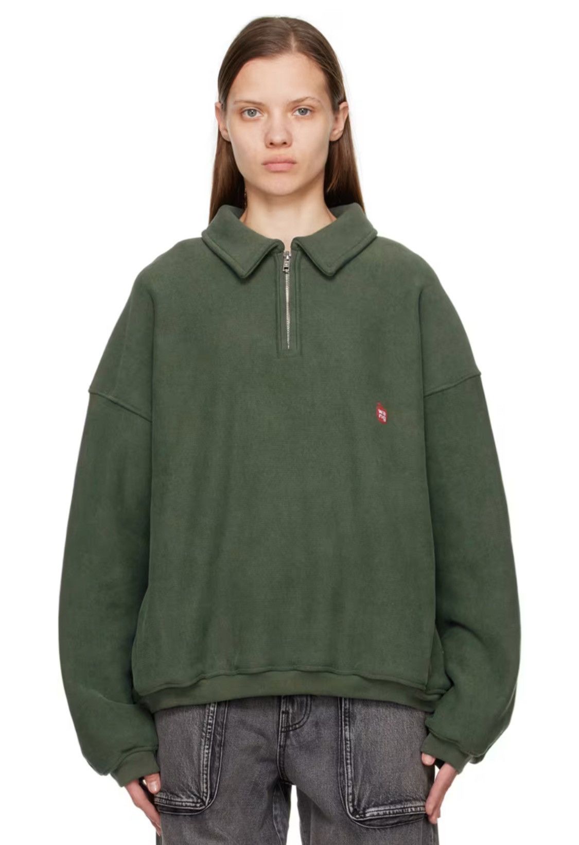 Alexander Wang ALEXANDER WANG Green Oversized Sweater Size US XL / EU 56 / 4 - 1 Thumbnail