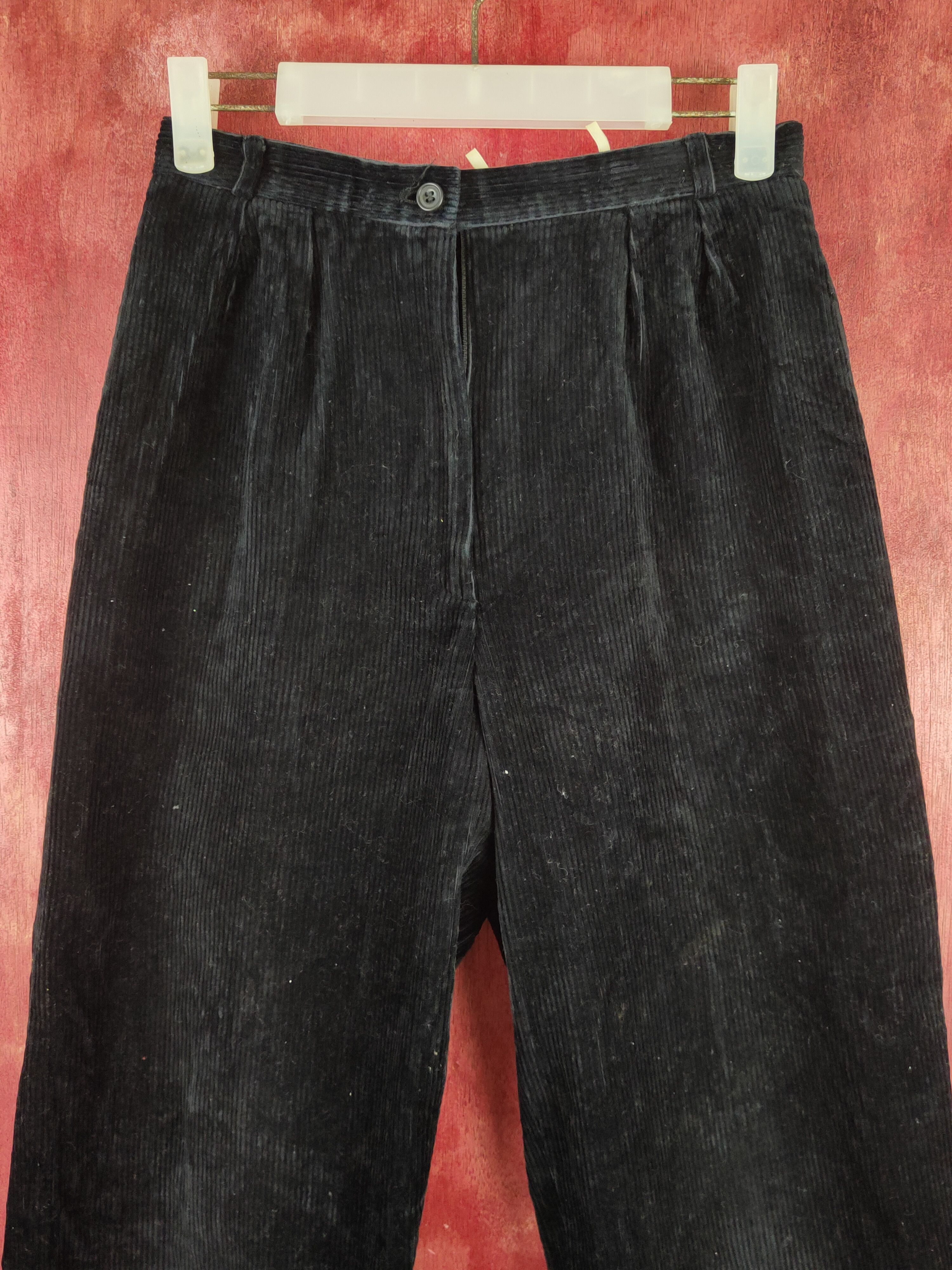 Vintage miss Onward Black vintage Corduroy Pants #S1726 Size 25" / US 0 / IT 36 - 2 Thumbnail