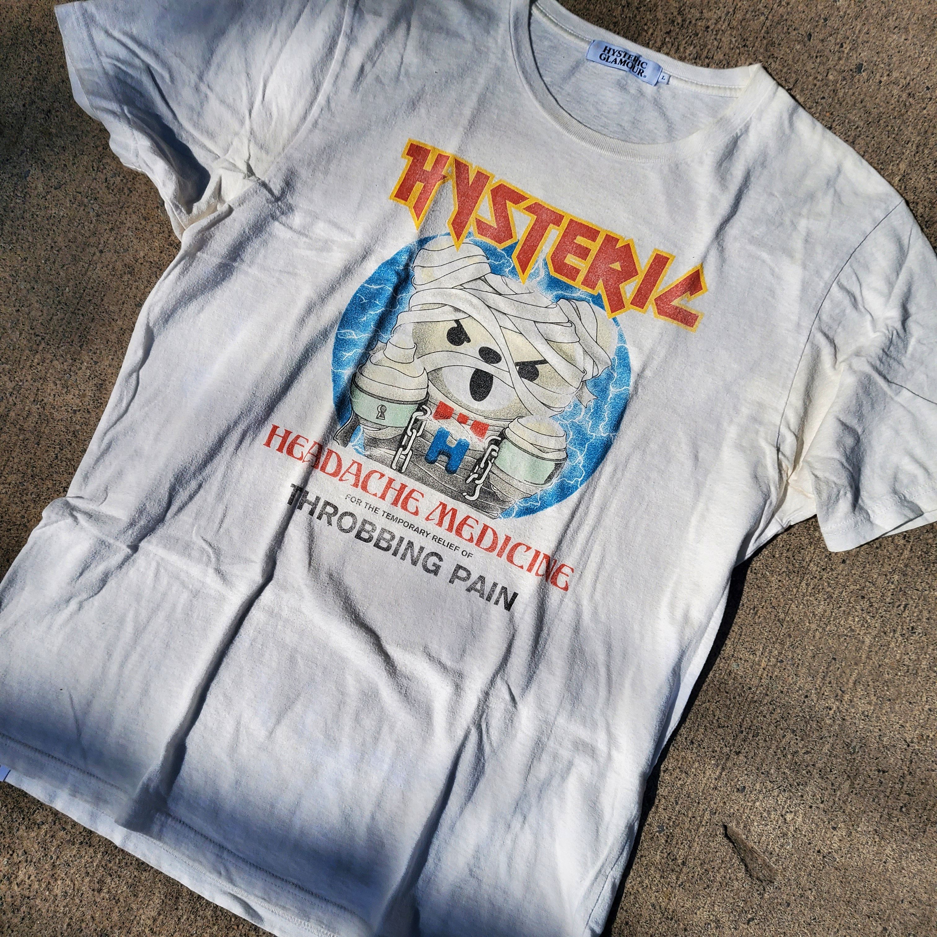 Hysteric Glamour HYSTERIC GLAMOUR Iron Maiden Mummy Distressed Vintage Tee Size US M / EU 48-50 / 2 - 2 Thumbnail