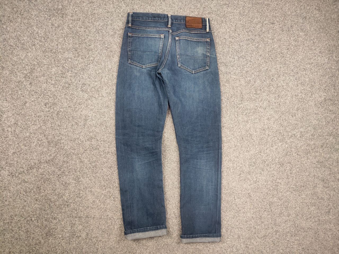 Gustin Gustin Selvedge Raw Blue Faded denim Slim Fit Jeans Size US 32 / EU 48 - 10 Thumbnail