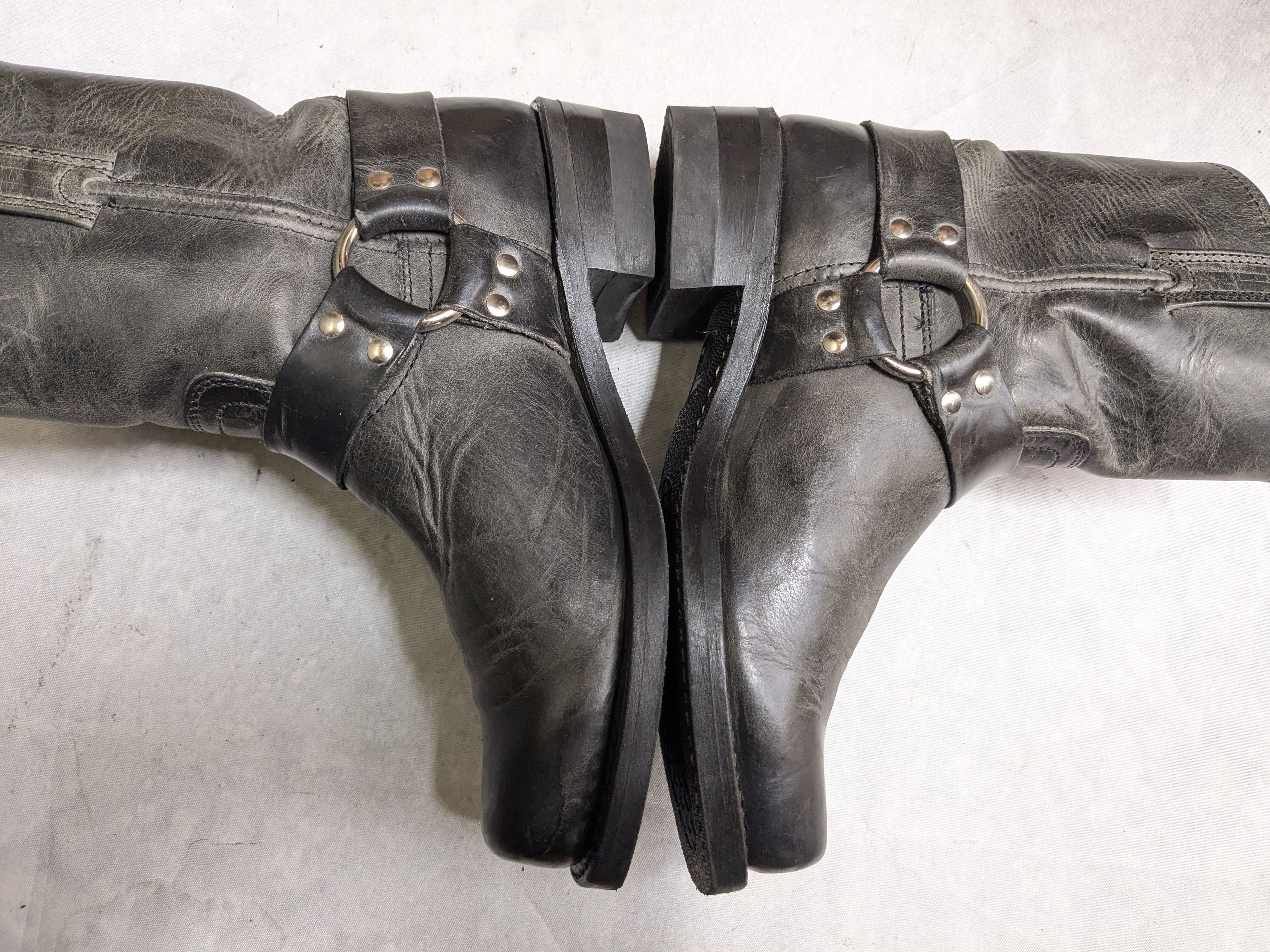 Frye Frye Harness Boots Black Leather 9 M Buckle Size US 9 / EU 42 - 13 Thumbnail