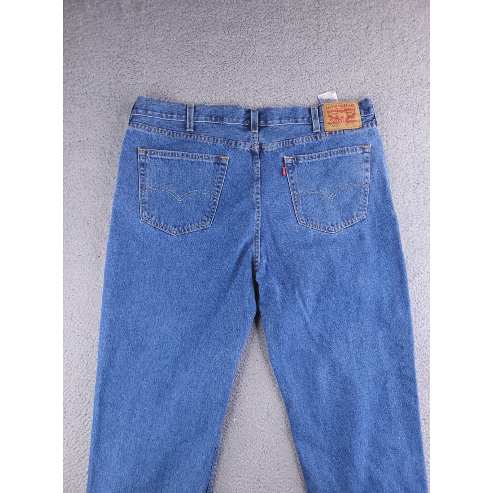 Levi's Levi's Jeans Mens 41x35 Blue 505 Denim Pants Tapered Straight Regular Size 41 Inseam 35 Color Blue Mens Size US 41 - 2 Thumbnail
