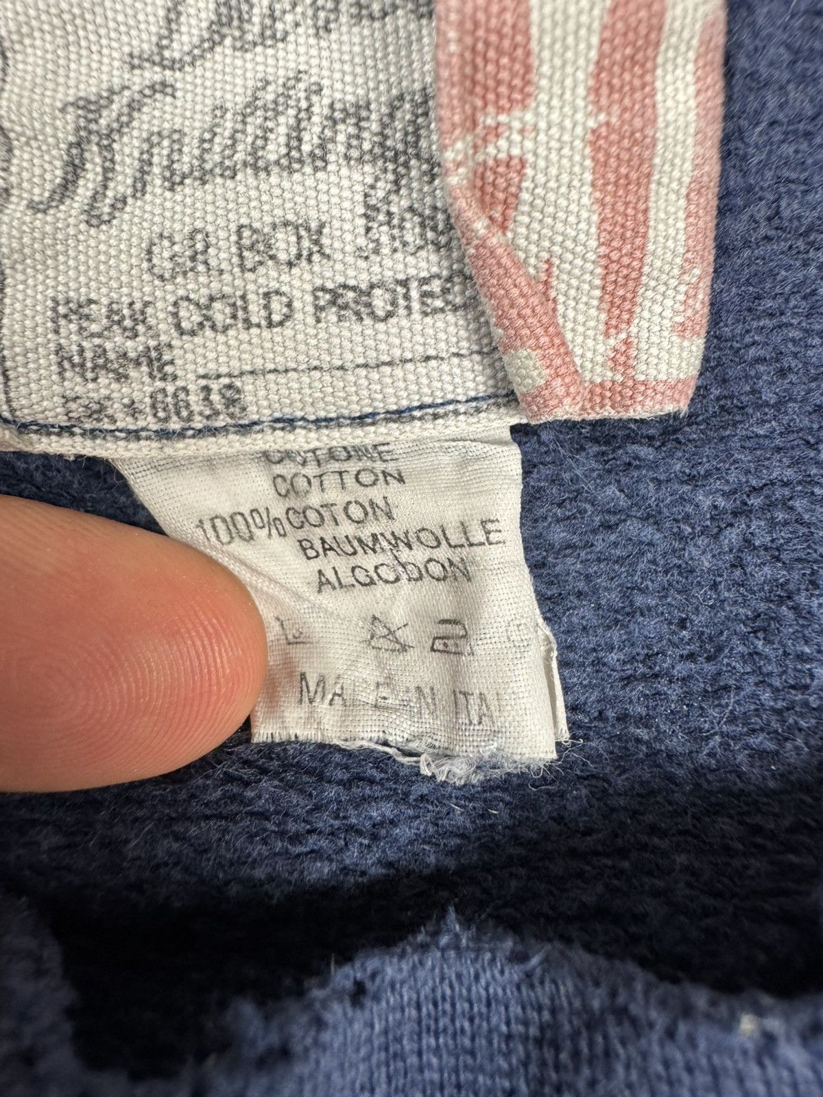 Diesel Vintage 90s Diesel slightly distressed baggy boxy sweatshirt Size US XL / EU 56 / 4 - 7 Thumbnail