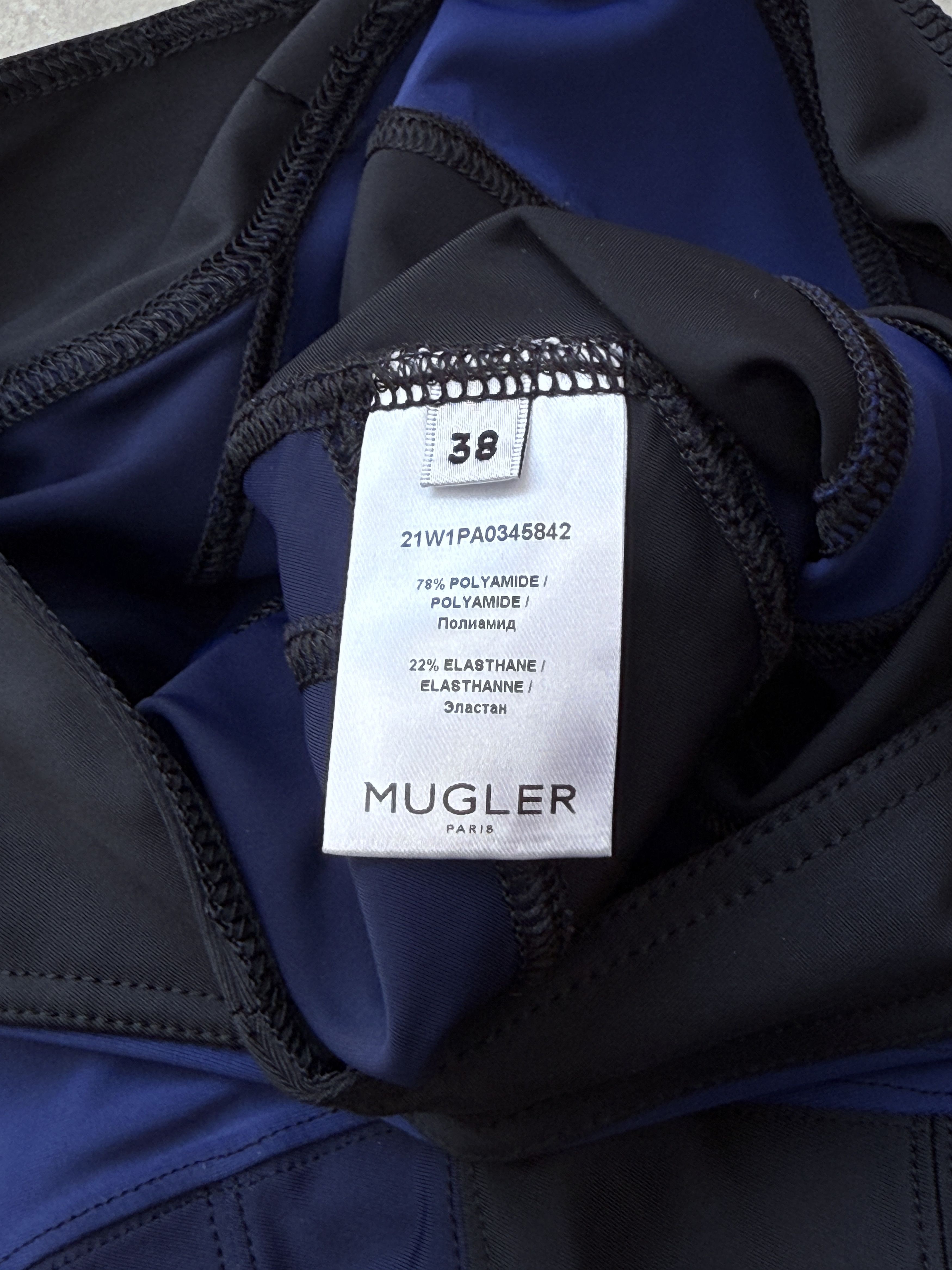 Mugler Spiral paneled biker shorts Size 27" / US 4 / IT 40 - 5 Thumbnail