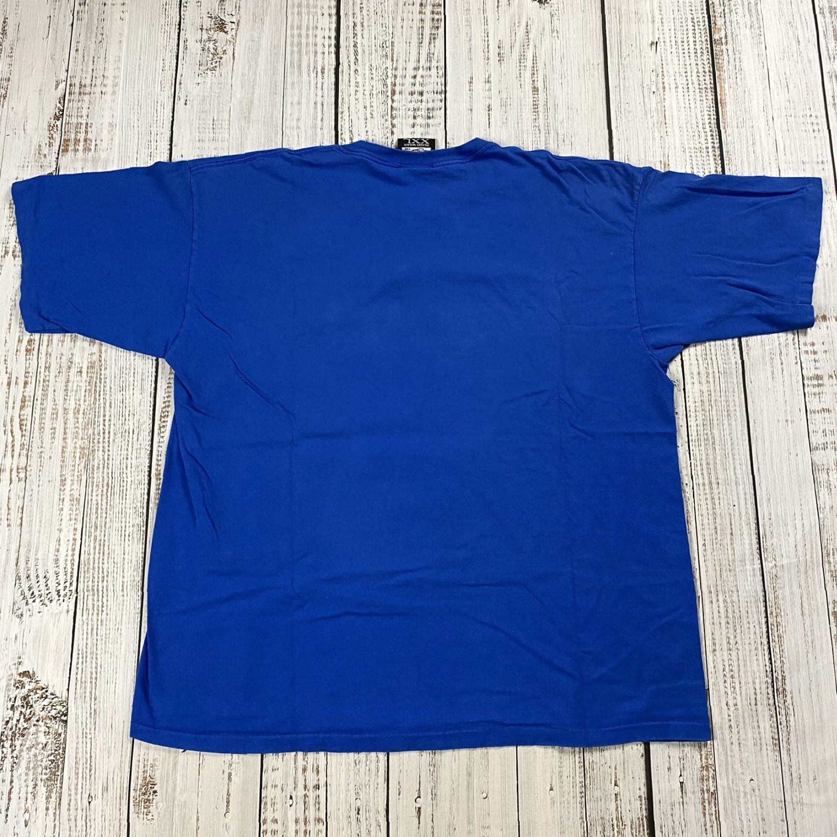 Vintage Vintage Rugid Wear 90s Thug Brother Poem Graphic T-Shirt Men 2XL Blue Hip Hop Streetwear Size US XXL / EU 58 / 5 - 8 Thumbnail