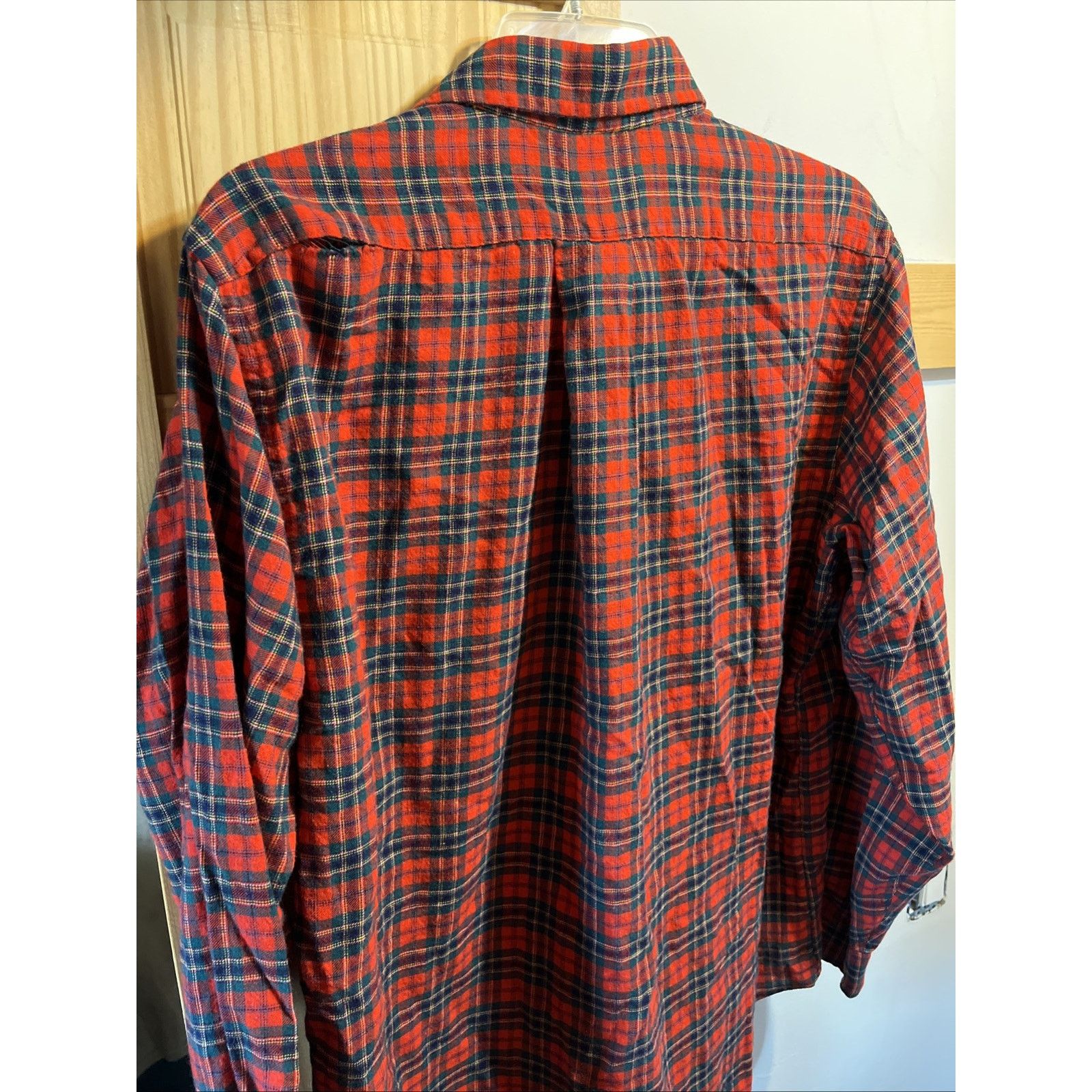 Viyella Viyella Vintage Wool Cotton Blend Shirt Mens L Red Plaid LS Size US L / EU 52-54 / 3 - 10 Thumbnail