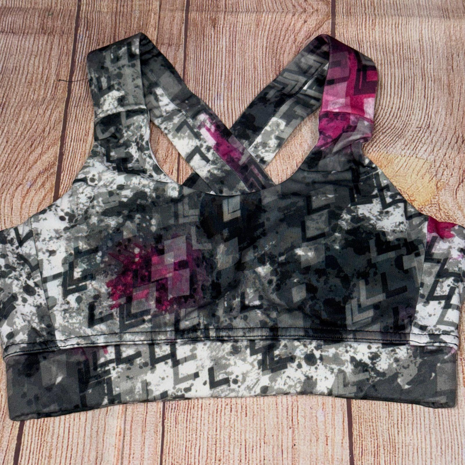 Other Boxercraft XS Abstract Pattern Sports Bra Size ONE SIZE - 1 Thumbnail