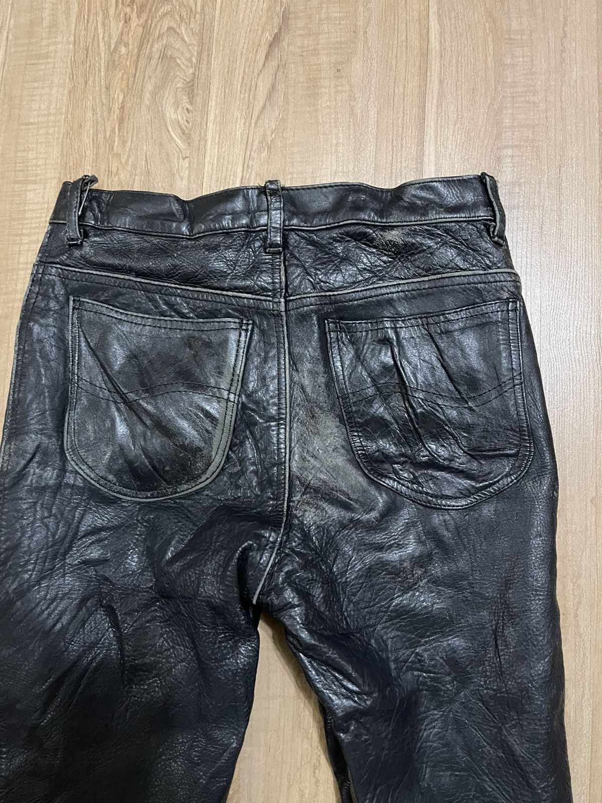 Leather × Vintage Japanese Brand leather Pants Size US 29 - 4 Thumbnail