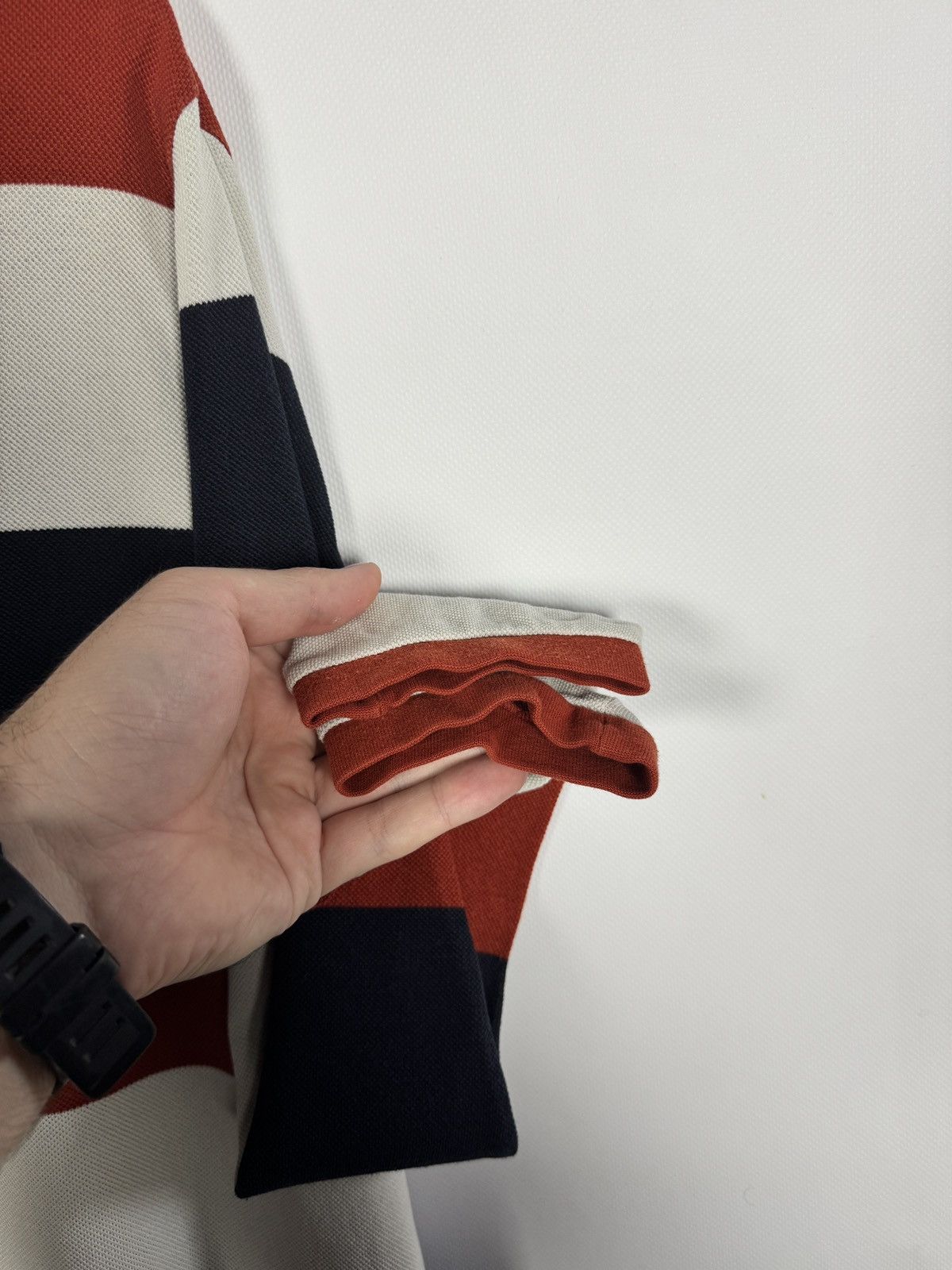 Lacoste Lacoste Long Sleeve Striped Polo Shirt Rugby Style Size 6 Size US XL / EU 56 / 4 - 7 Thumbnail