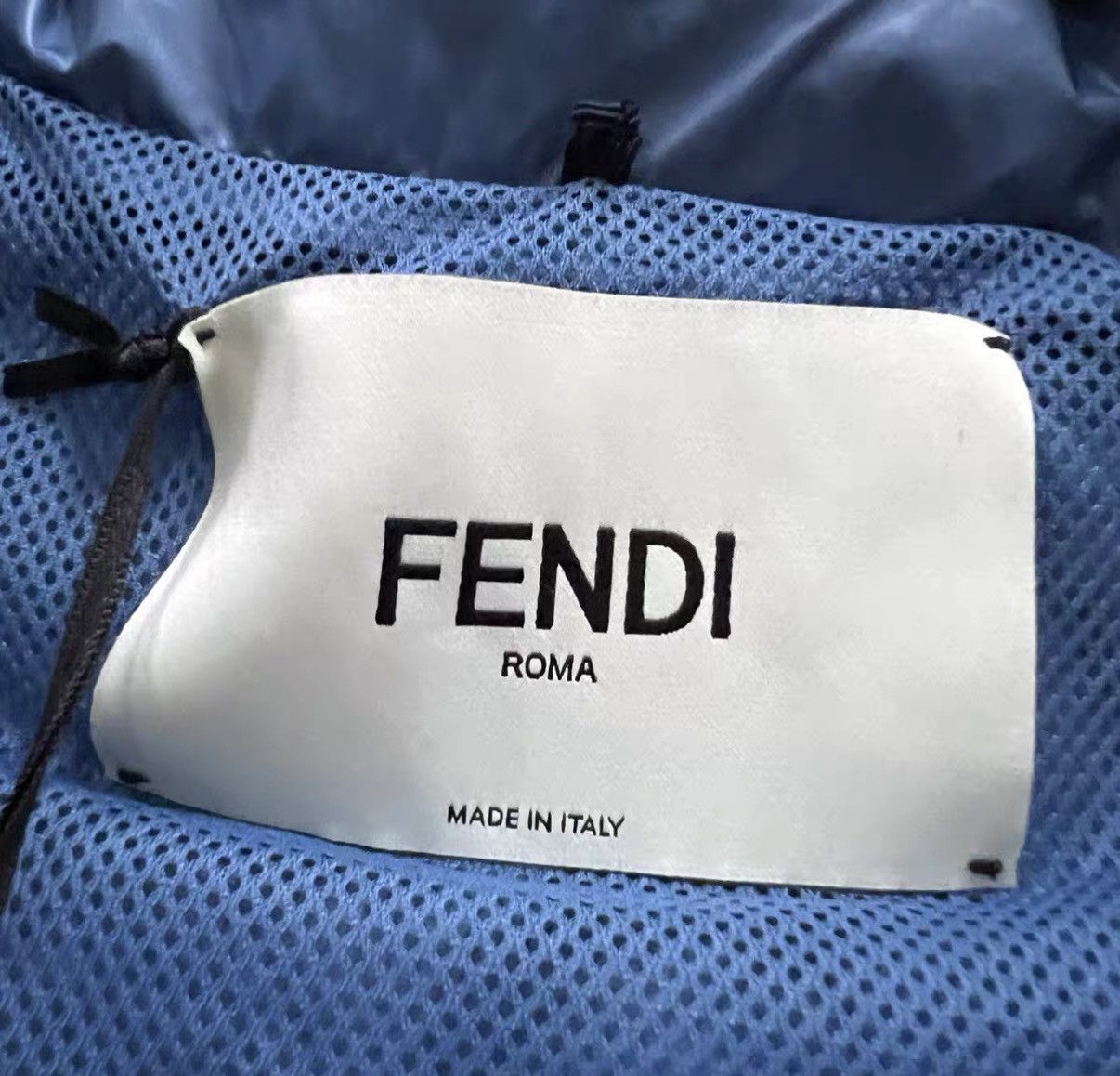 Fendi FENDI Blue Logo Printed Coat J41 Size XS / US 0-2 / IT 36-38 - 3 Thumbnail