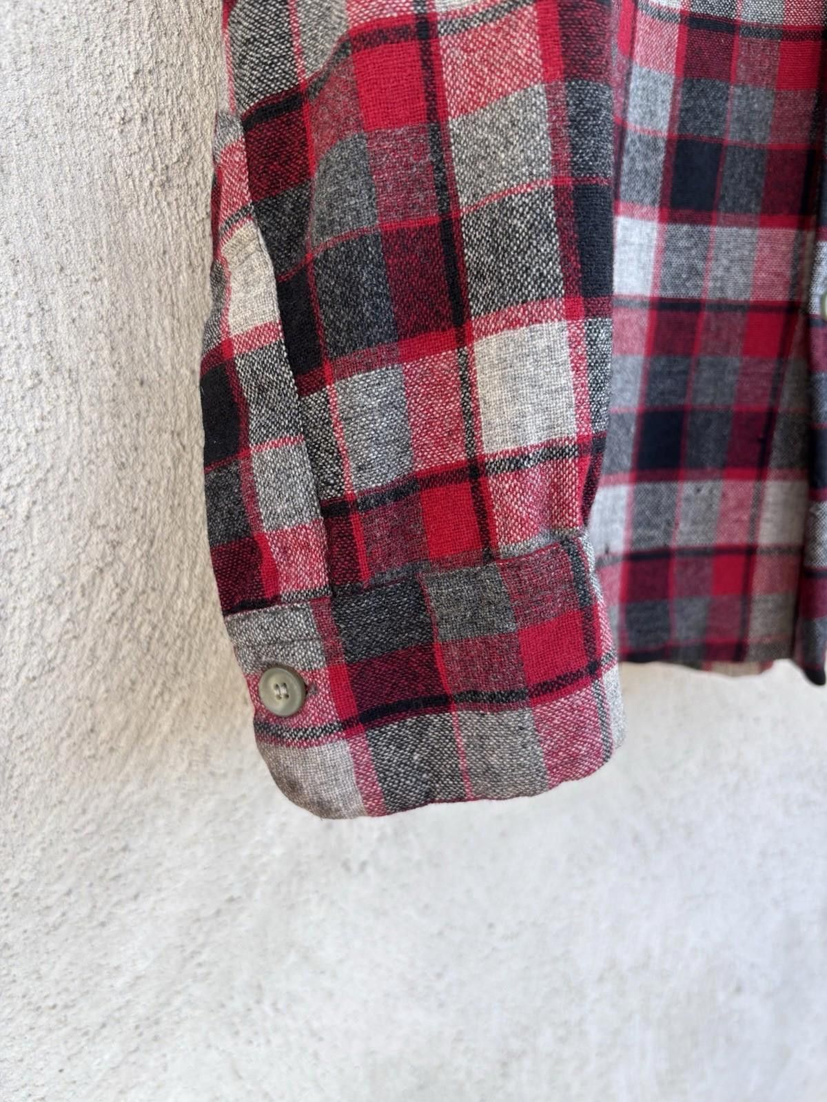 Pendleton × Vintage Vintage 1960s Pendleton Wool Board Shirt Mens M Shadow Plaid Size US M / EU 48-50 / 2 - 7 Thumbnail