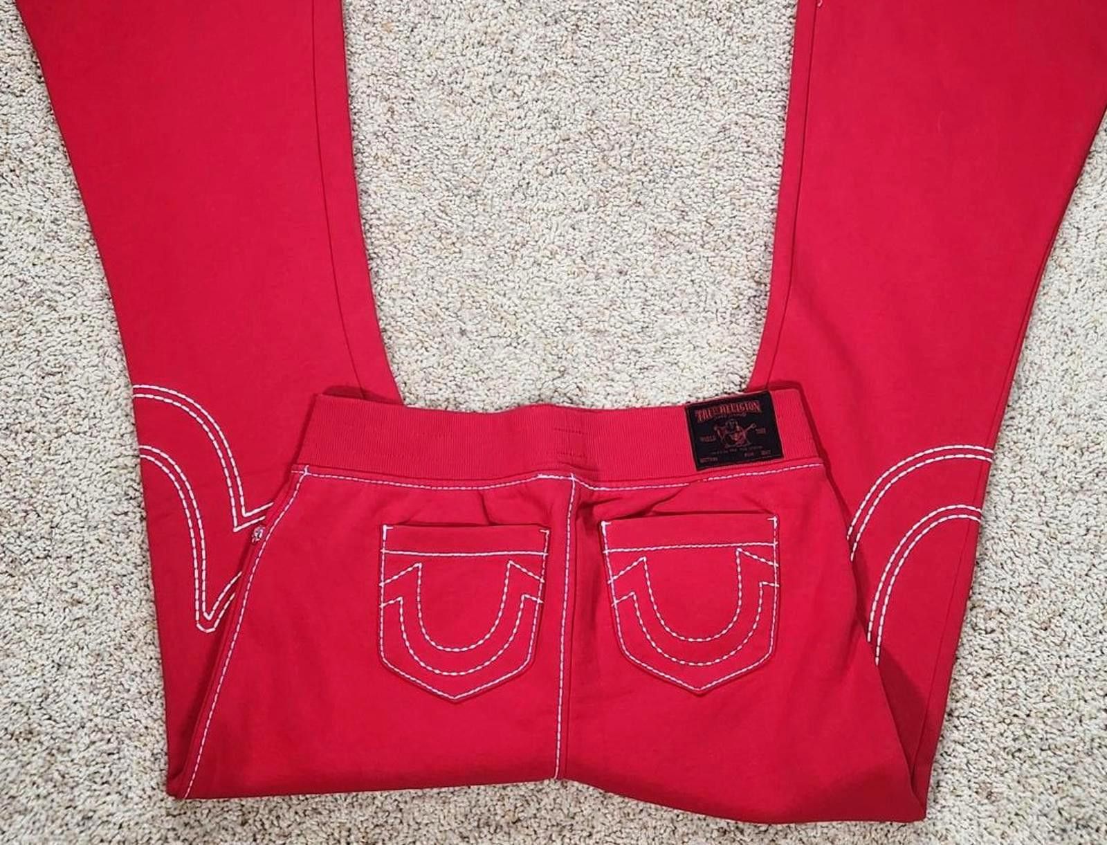True Religion NEW True Religion Pull-On Flare Jeans Red Anniversary Medium Size 32" / US 10 / IT 46 - 1 Thumbnail
