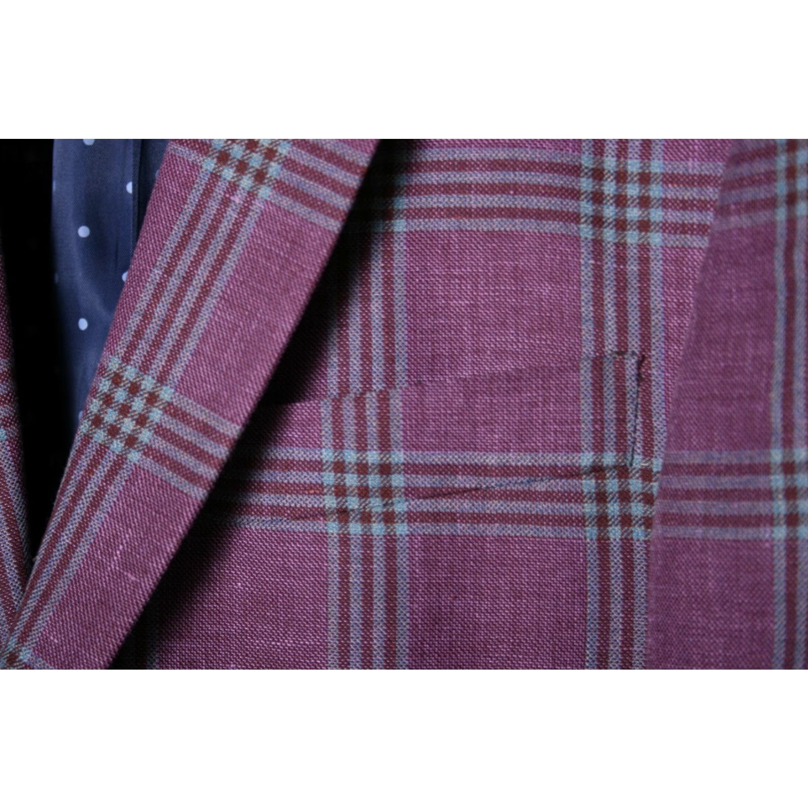 Hart Schaffner Marx Hart Schaffner Marx Sport Coat Jacket Notch Lapel Plaid Wool/Linen/Silk Blend 39R Men Multicolor 60/37/3 Double-Vented 2-Button Front XL? Size US XXS / EU 40 - 3 Thumbnail