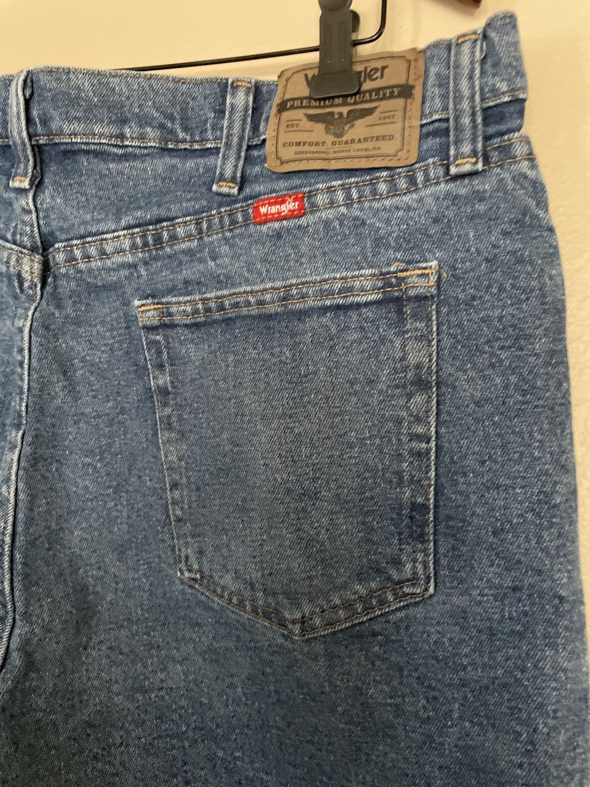 Designer × Vintage × Wrangler Wrangler Denim Blue Jean Shorts Jorts Waist 38 Relaxed Fit Size US 38 / EU 54 - 6 Thumbnail