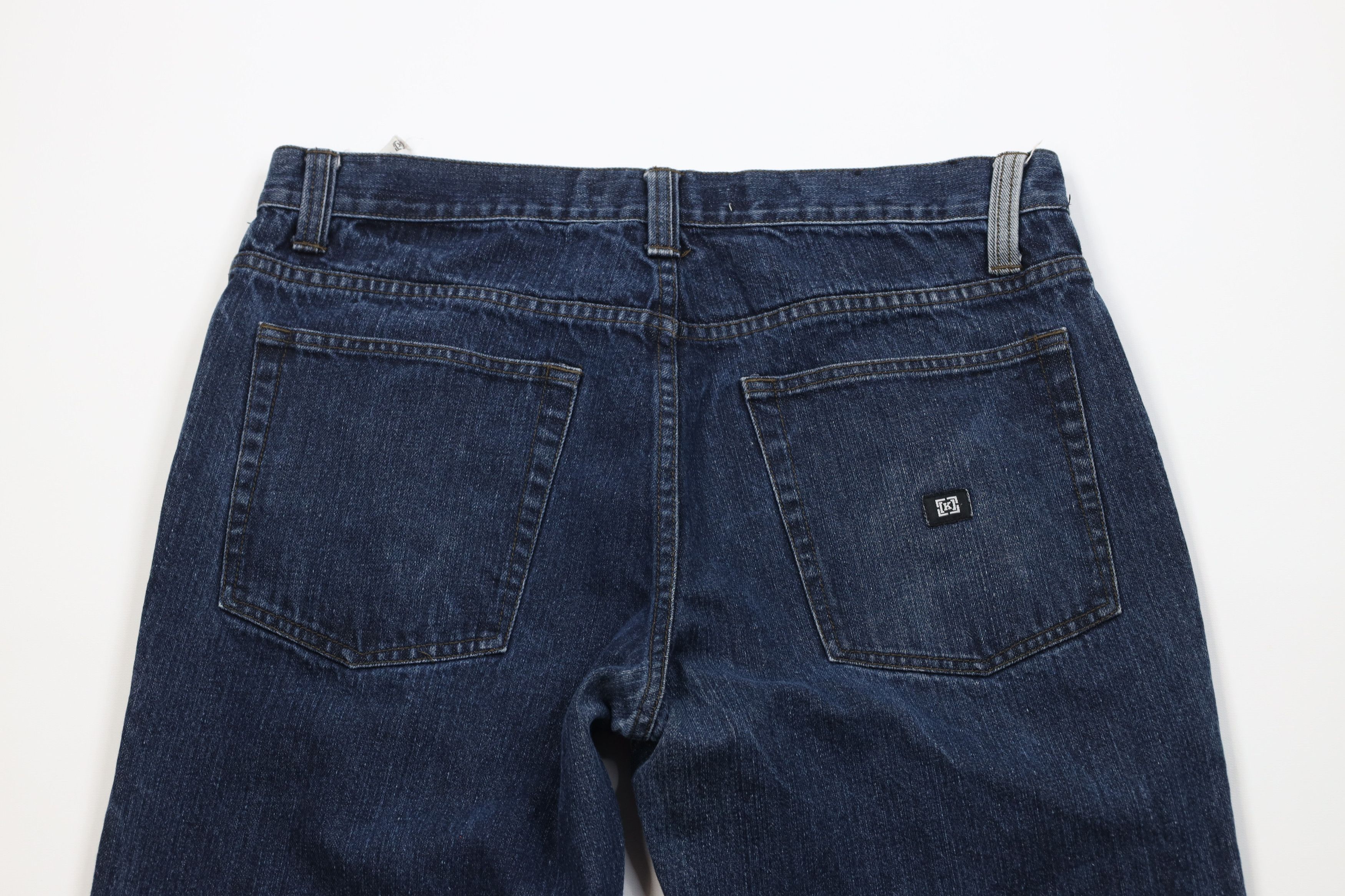 KREW Vintage 90s Y2K Krew Skateboarding Wide Leg Denim Jeans Blue Size US 36 / EU 52 - 10 Thumbnail