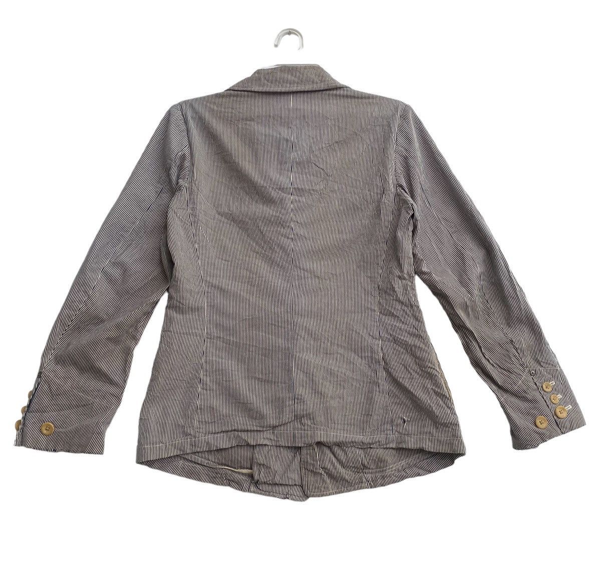TO KI TO Vtg 90s TO KI TO japan hickory stripe workwear coat jacket Size US S / EU 44-46 / 1 - 5 Thumbnail