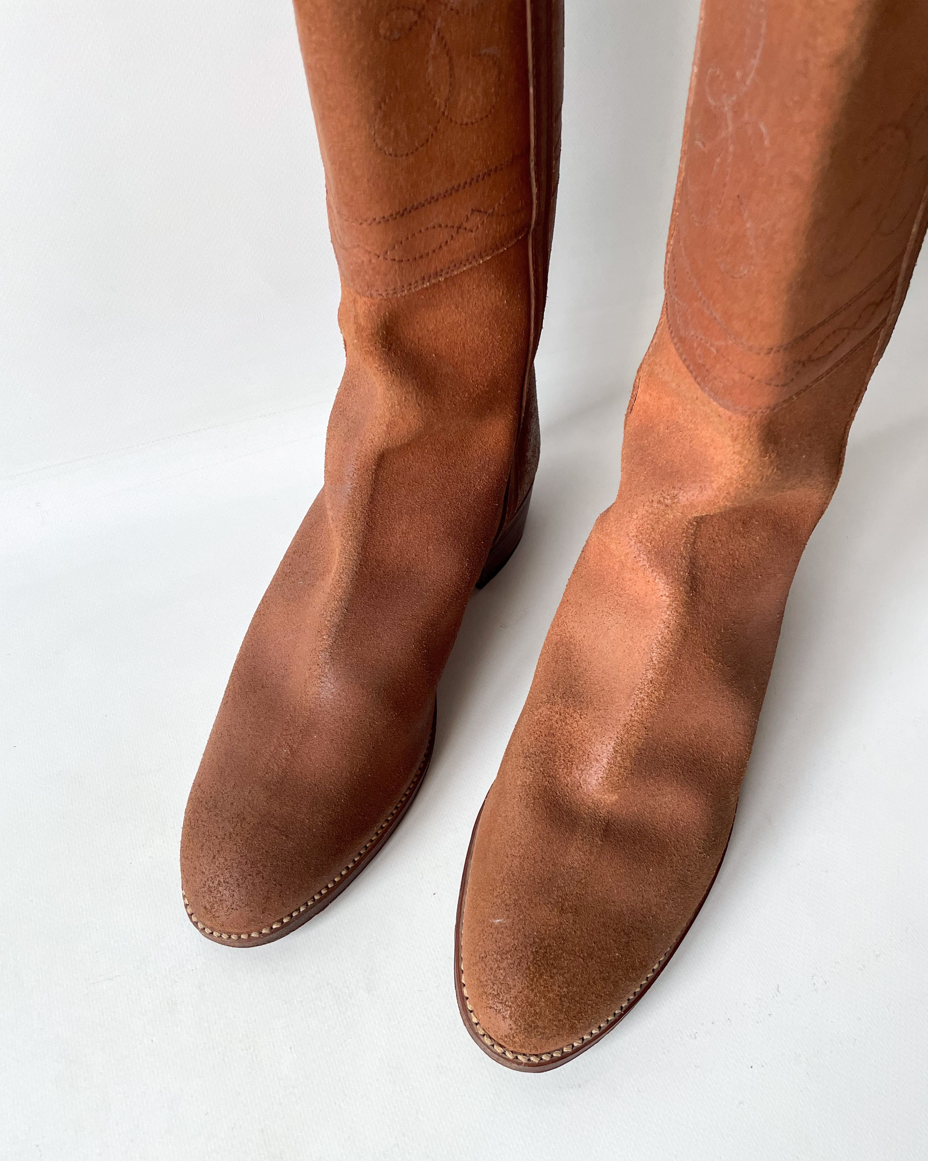 Vintage Men’s Leather Boots Valverde del Camino Handmade Spain Size US 10 / EU 43 - 7 Thumbnail