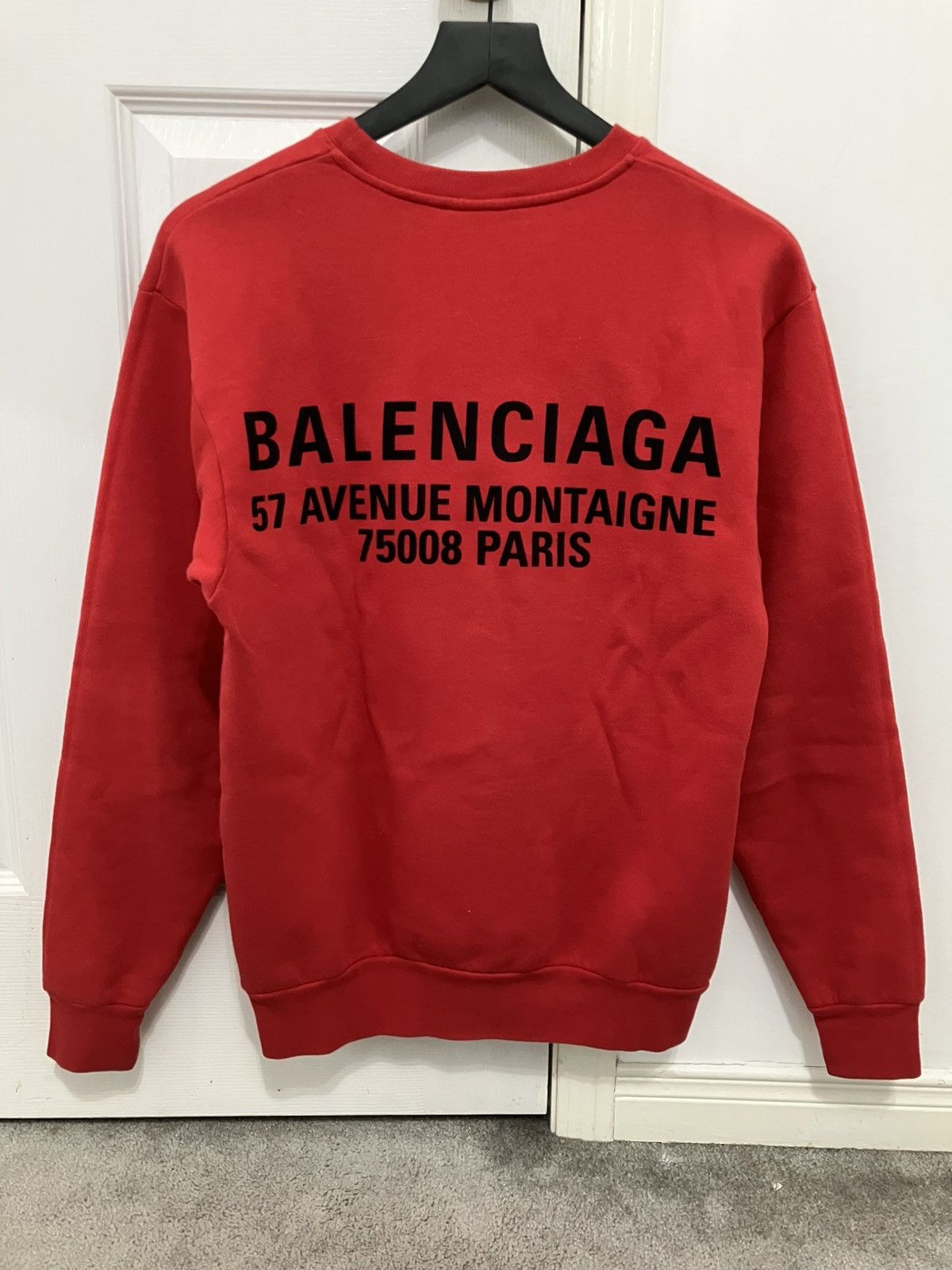 Balenciaga Balenciaga Sweatshirt Red 2018 (new balenciaga logo out) Size US XS / EU 42 / 0 - 6 Thumbnail