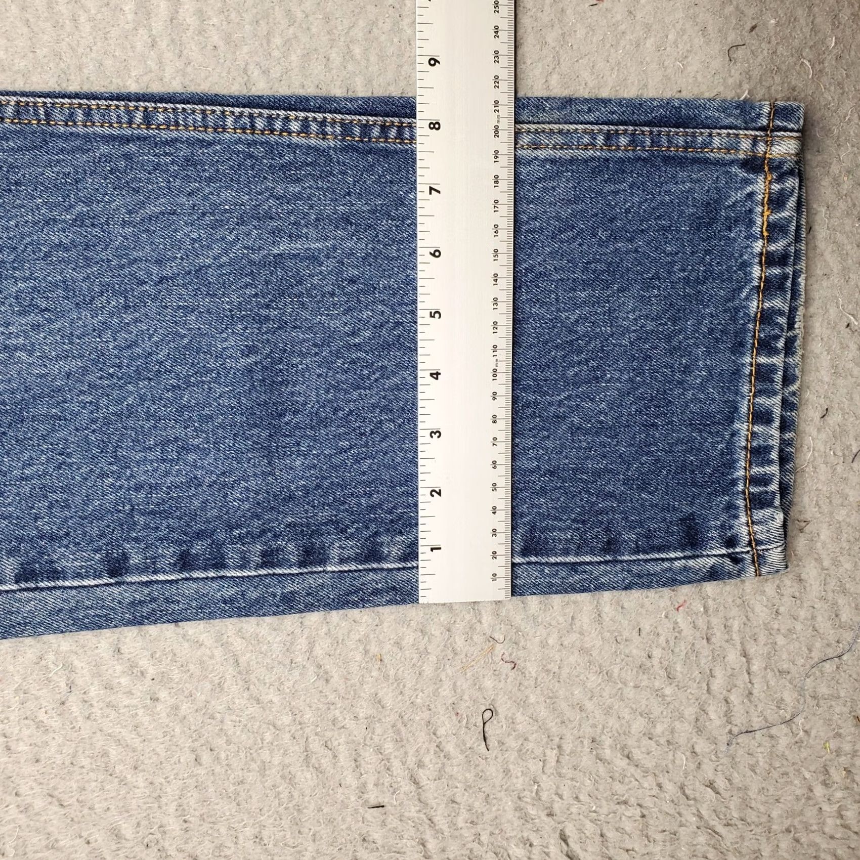 Levi's Levi's 505 Straight Jeans Mens Size 32 Blue 5-Pocket Design Denim 100% Cotton Regular Fit Streetwear Blue Tab Vintage Streetwear Mens Size US 32 / EU 48 - 5 Thumbnail