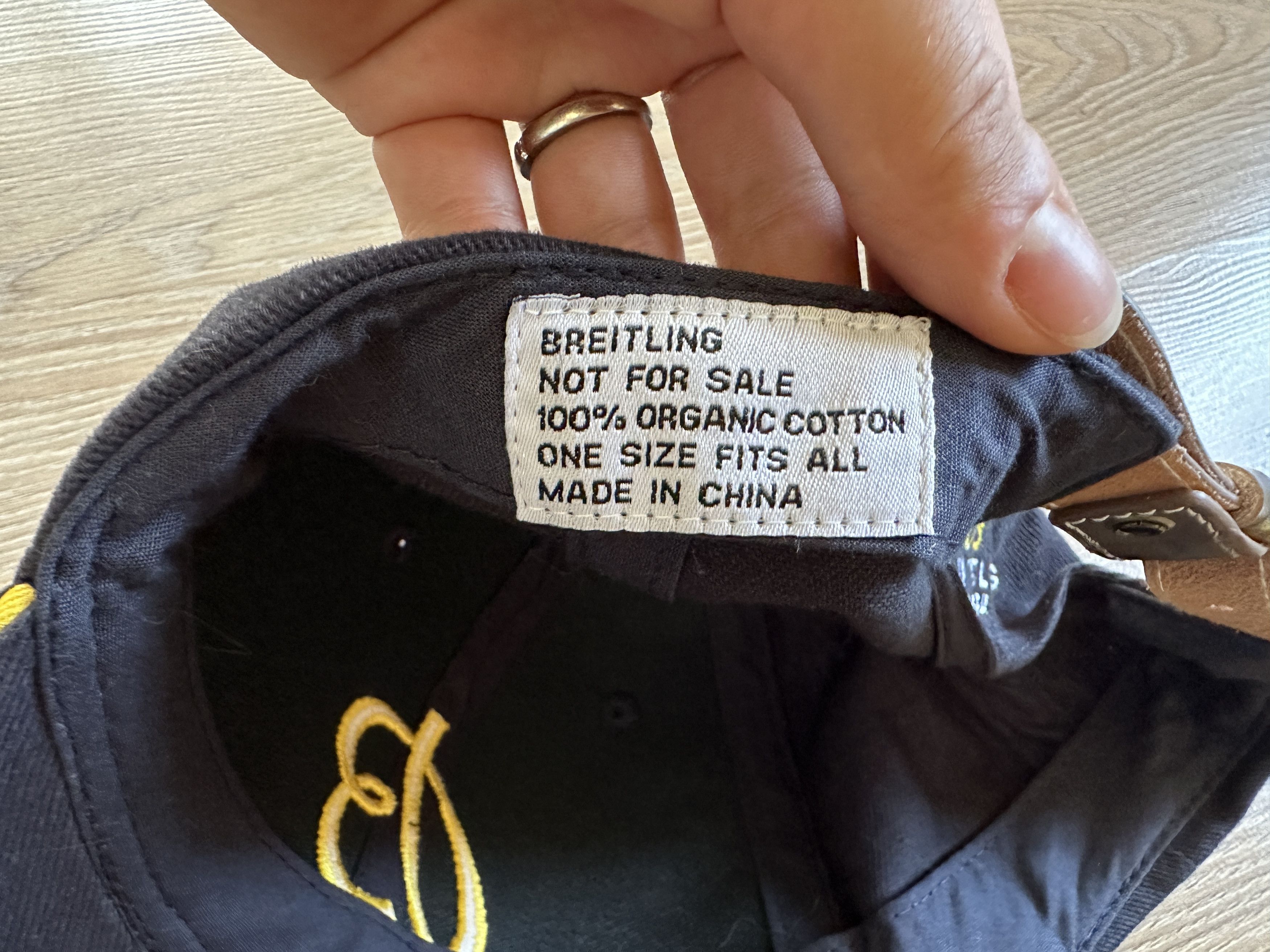 Breitling × Designer Breitling Leather Belt Navy Blue Baseball Cap Size ONE SIZE - 7 Thumbnail