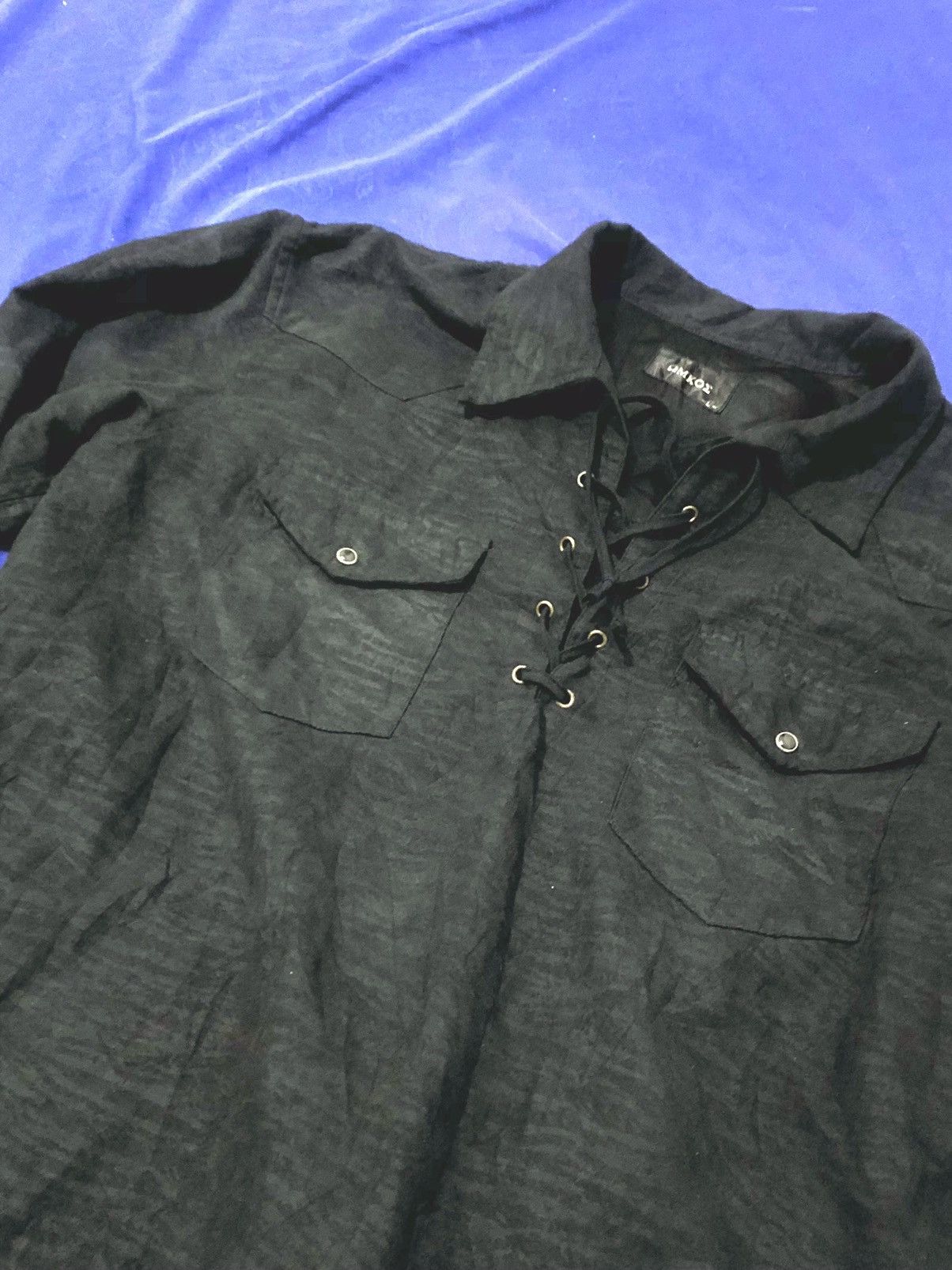 If Six Was Nine × Japanese Brand × Le Grande Bleu (L.G.B.) 🔥SICK OMKOE GOTH PUNK SHIRT LGB STYLE Size US L / EU 52-54 / 3 - 3 Thumbnail